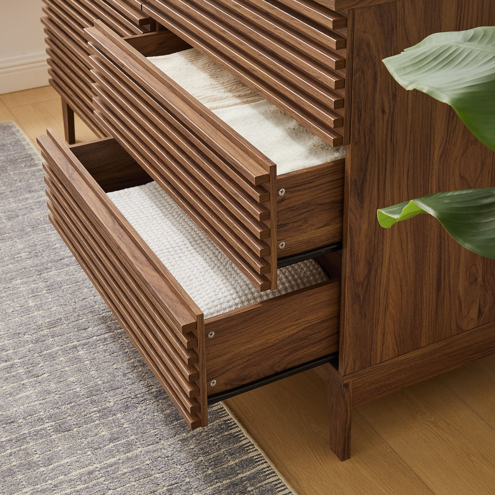 Render 63" 6-Drawer Dresser, Walnut