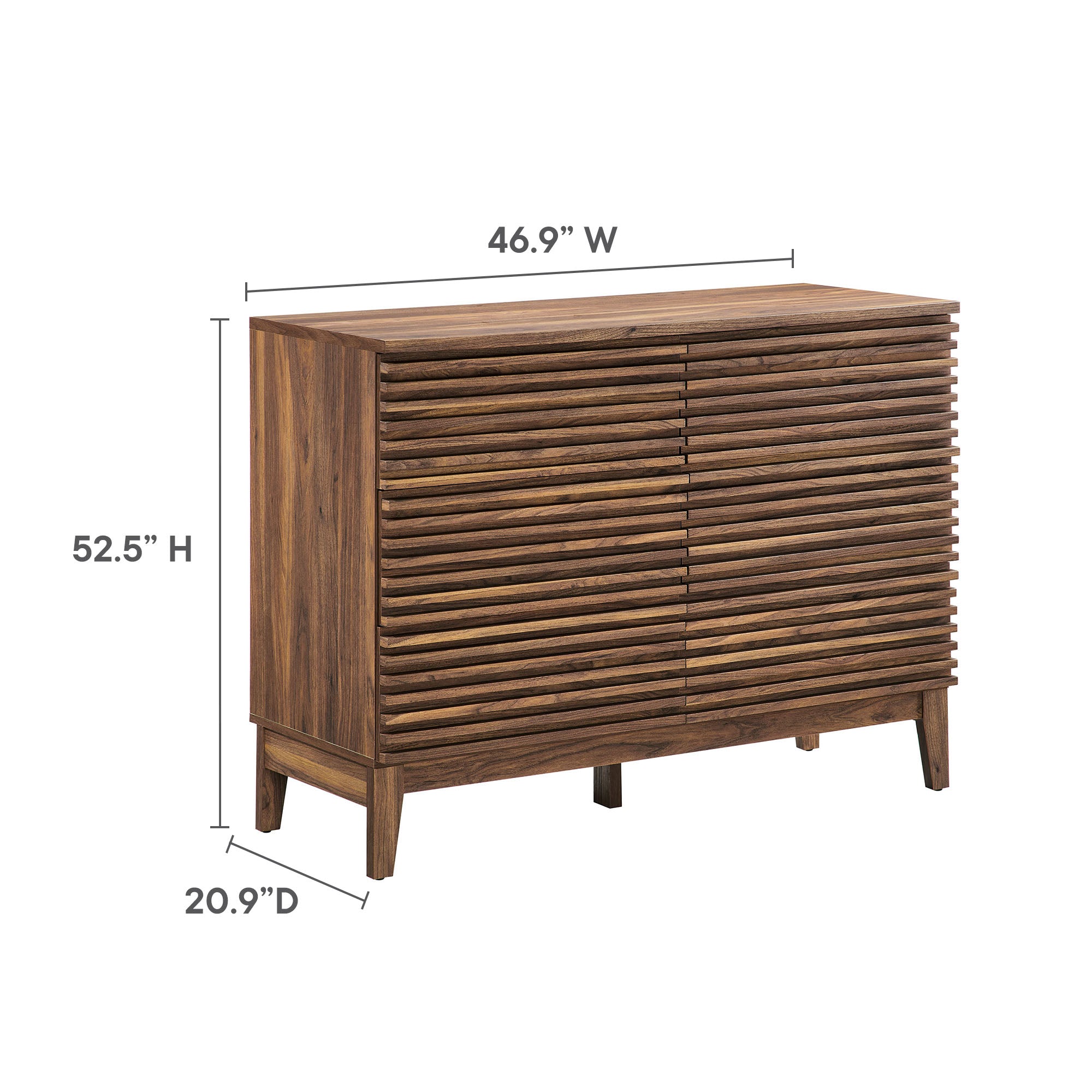 Render 47" 6-Drawer Dresser, Walnut
