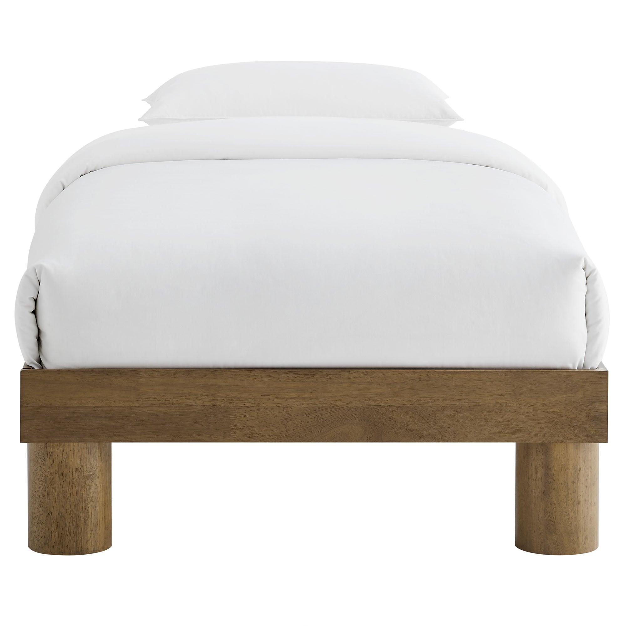 Runa Wood Twin Platform Bed, French Oak