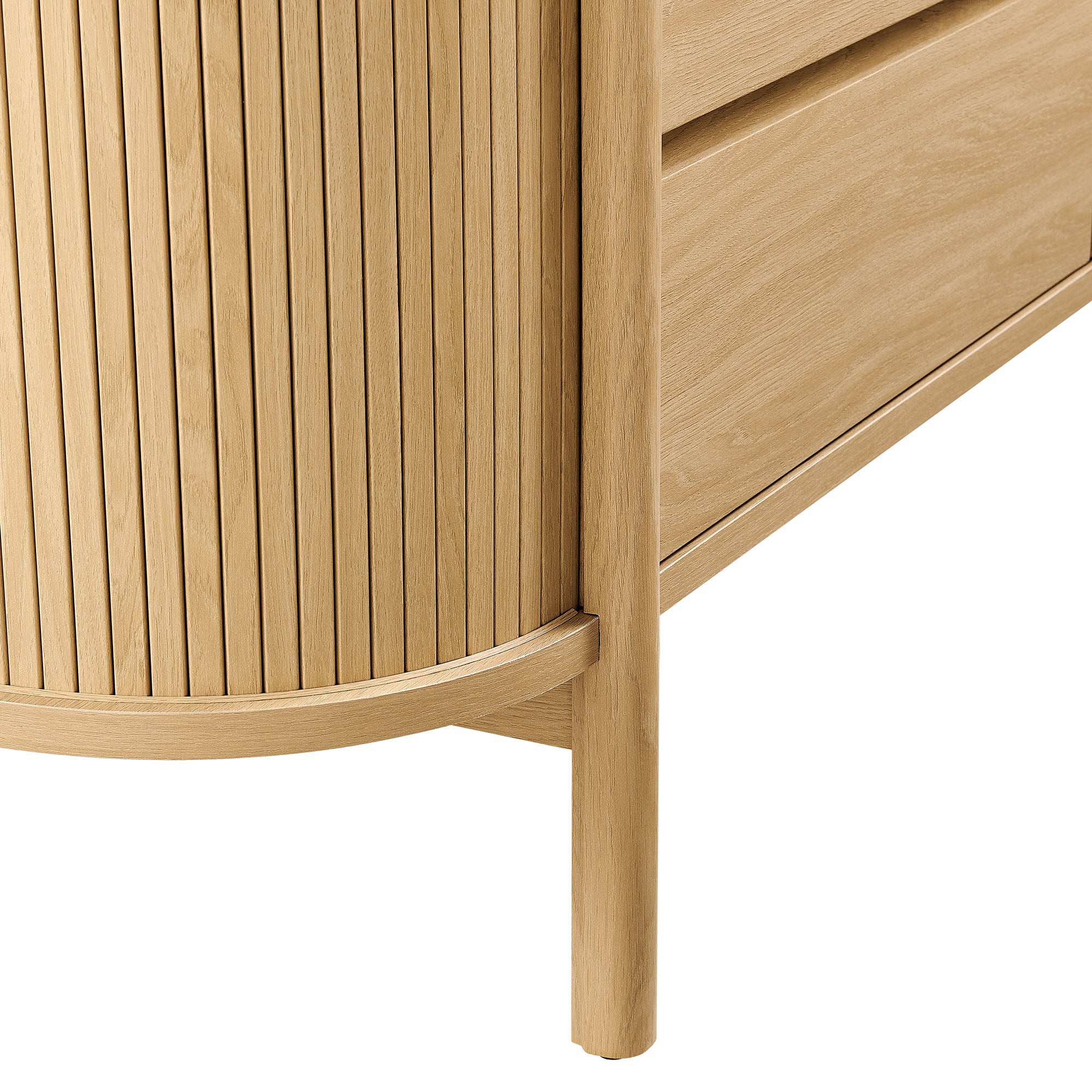 Cadence 6-Drawer Curved Dresser, Oak