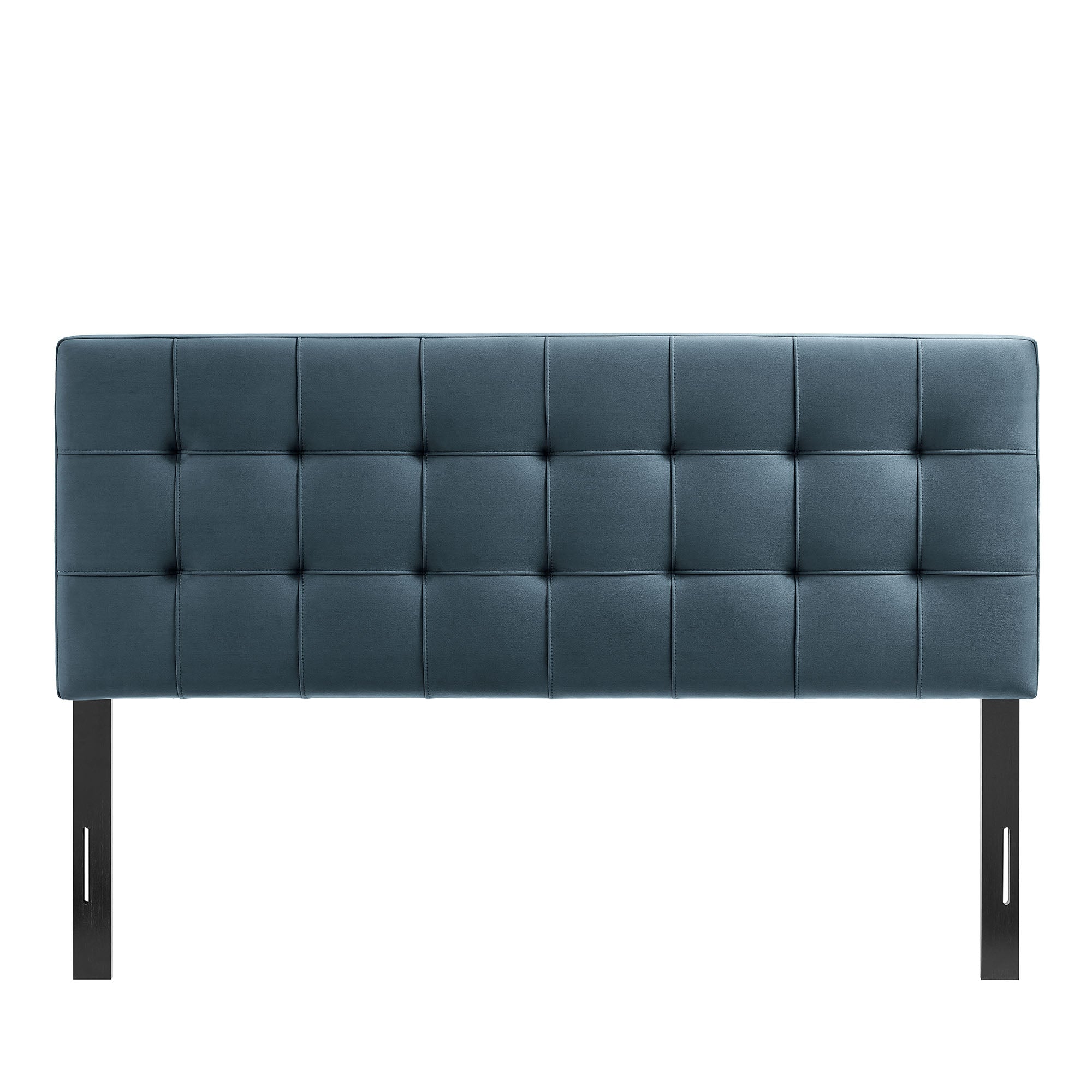 Lily Stain-Resistant Performance Velvet Full Size Headboard, Cadet Blue
