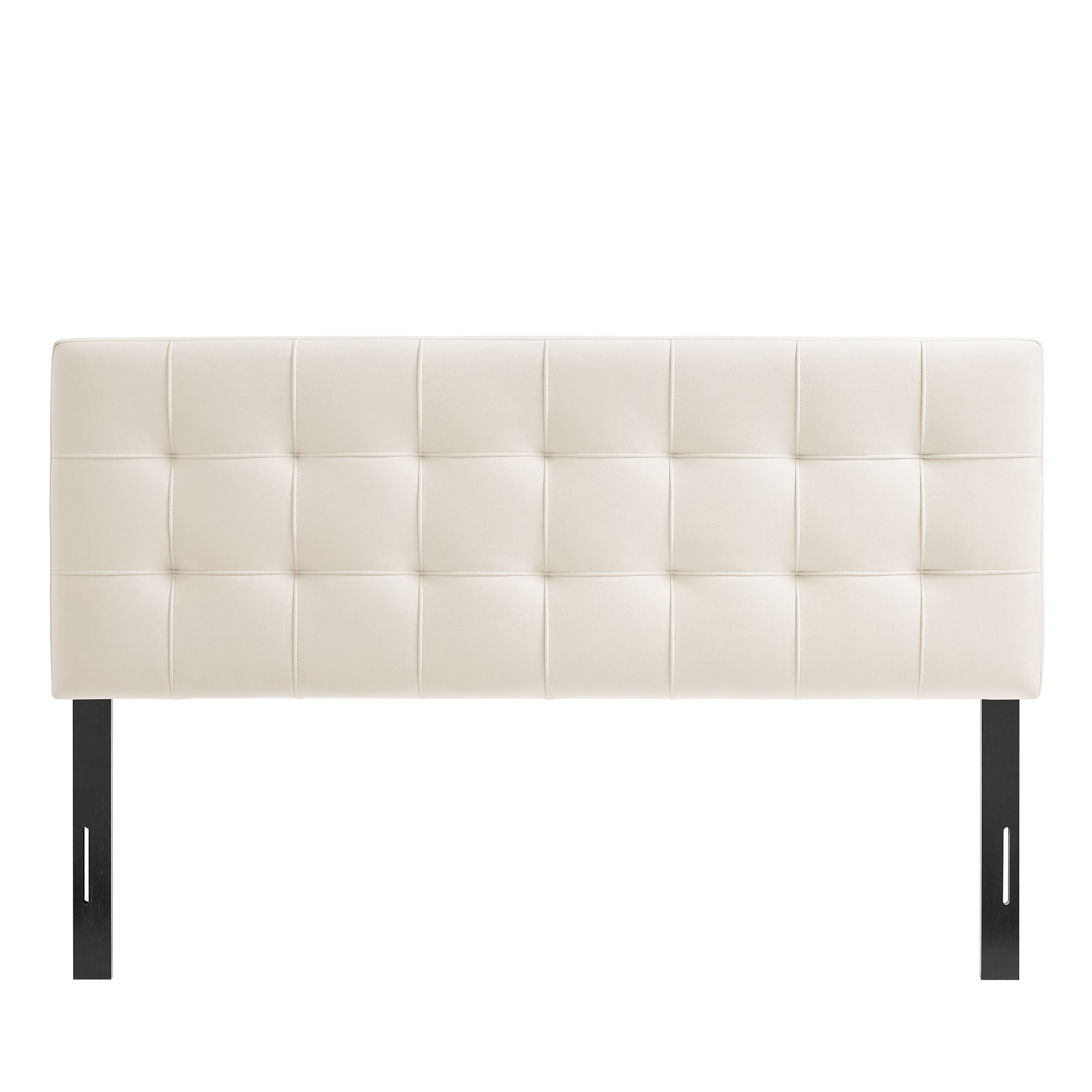 Lily Stain-Resistant Performance Velvet Queen Size Headboard, Alabaster