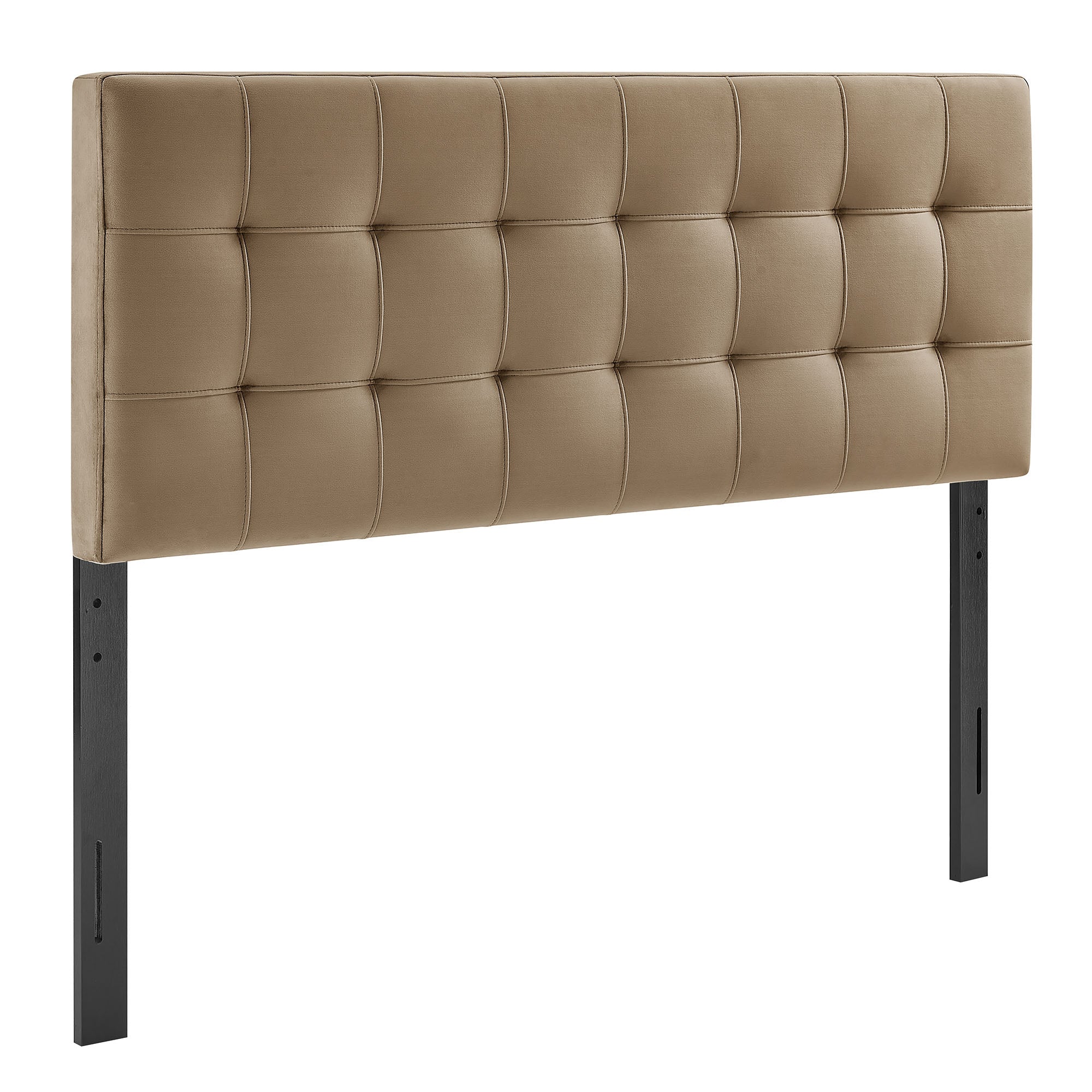 Lily Stain-Resistant Performance Velvet Queen Size Headboard, Taupe