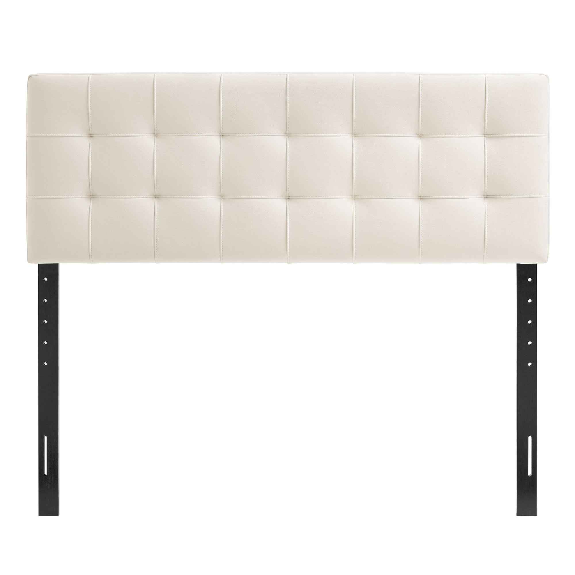 Lily Stain-Resistant Performance Velvet King Size Headboard, Alabaster