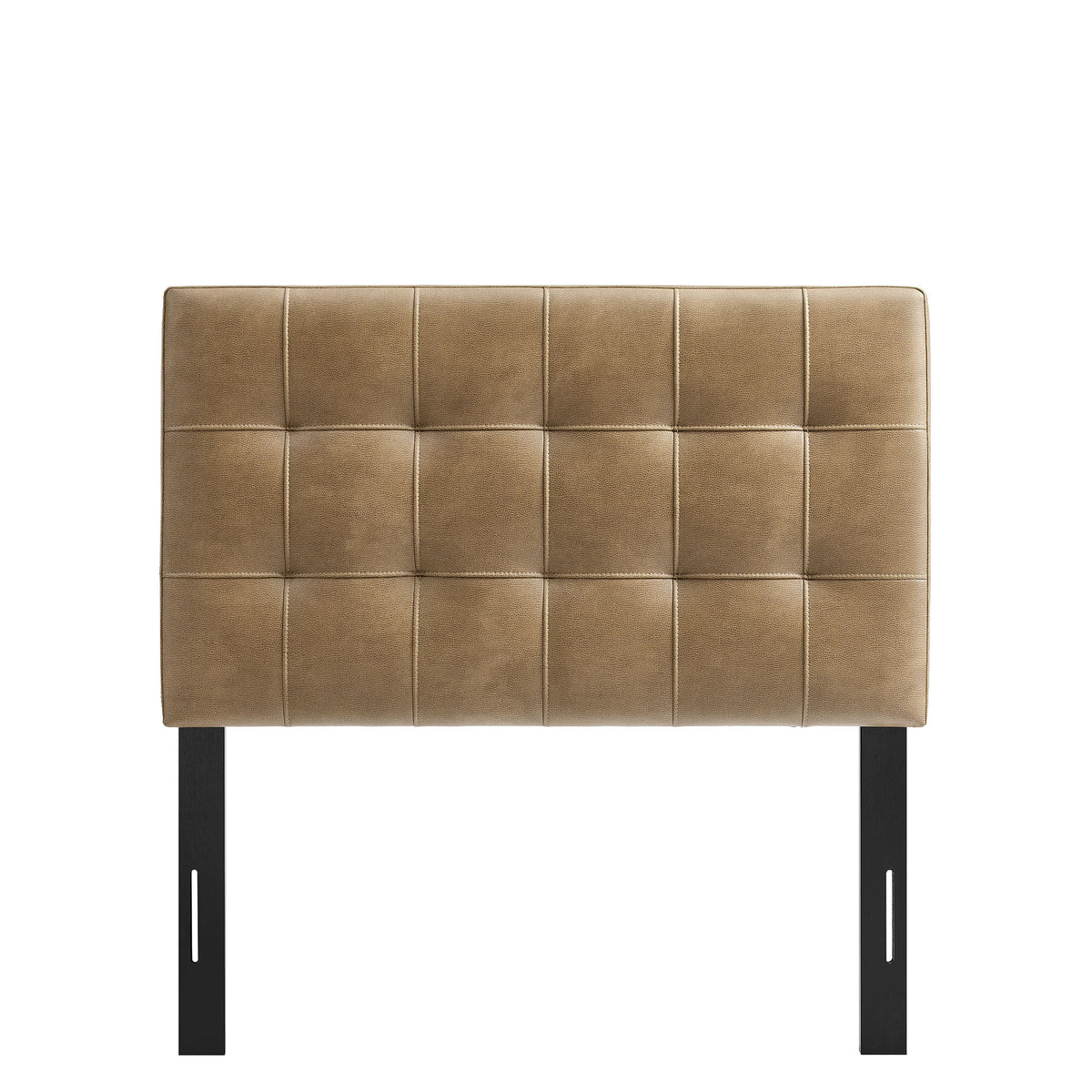 Lily Vegan Leather Twin Size Headboard, Toast