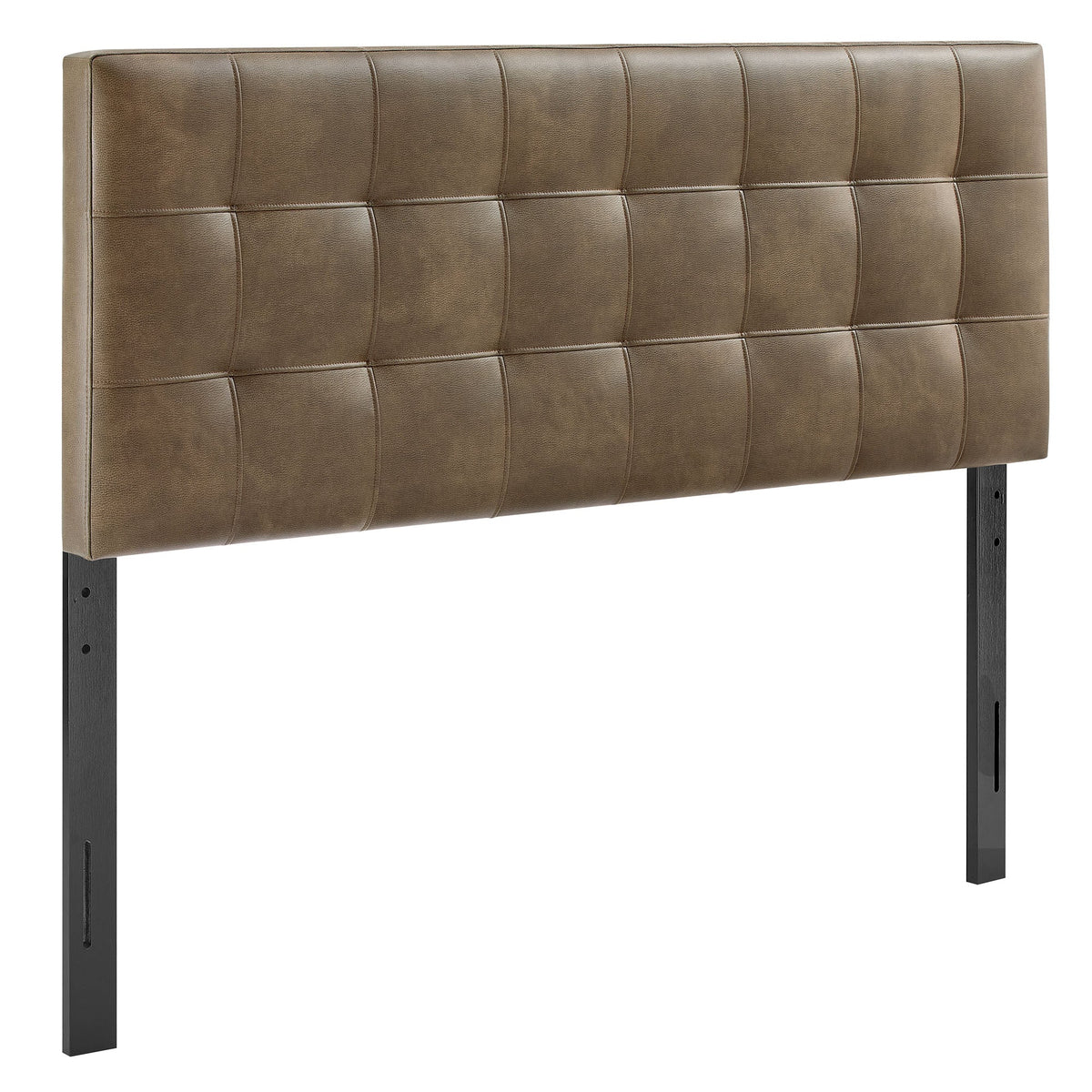 Lily Vegan Leather King Size Headboard, Mushroom