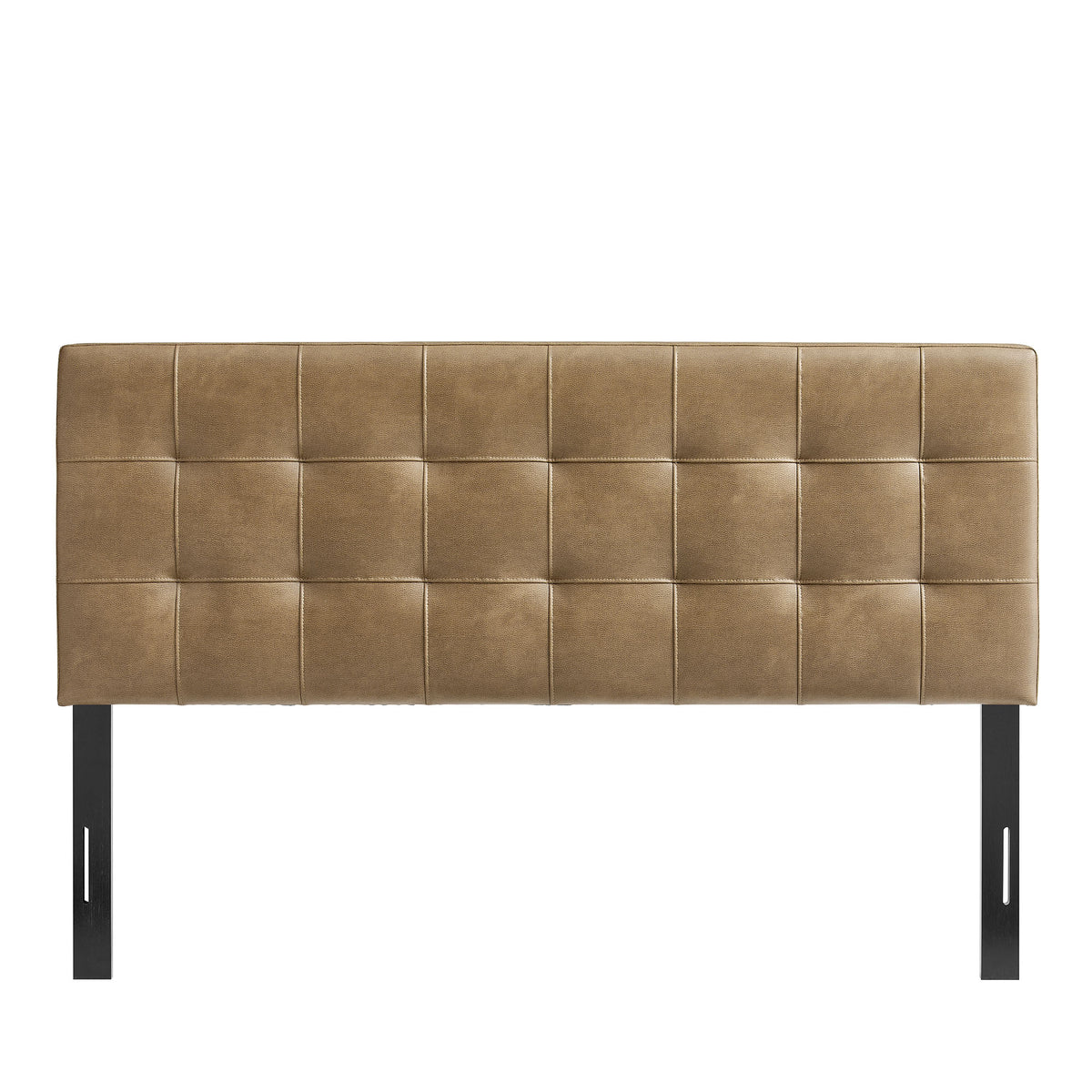 Lily Vegan Leather King Size Headboard, Toast