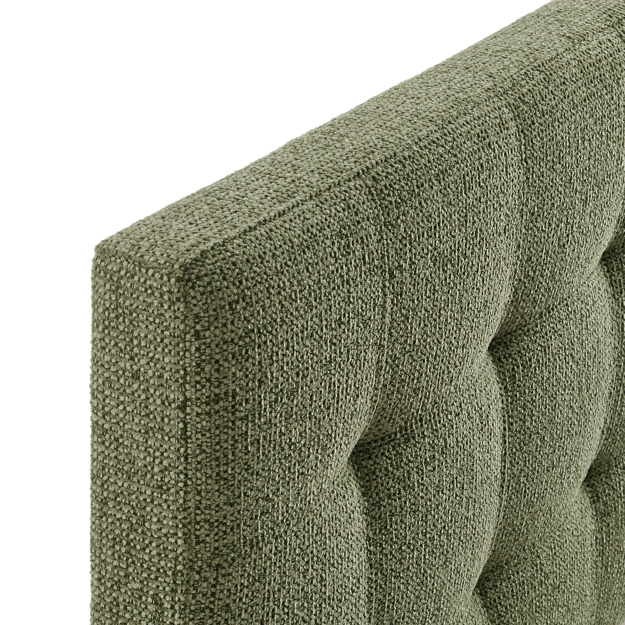 Lily Upholstered Twin Size Headboard, Leaf
