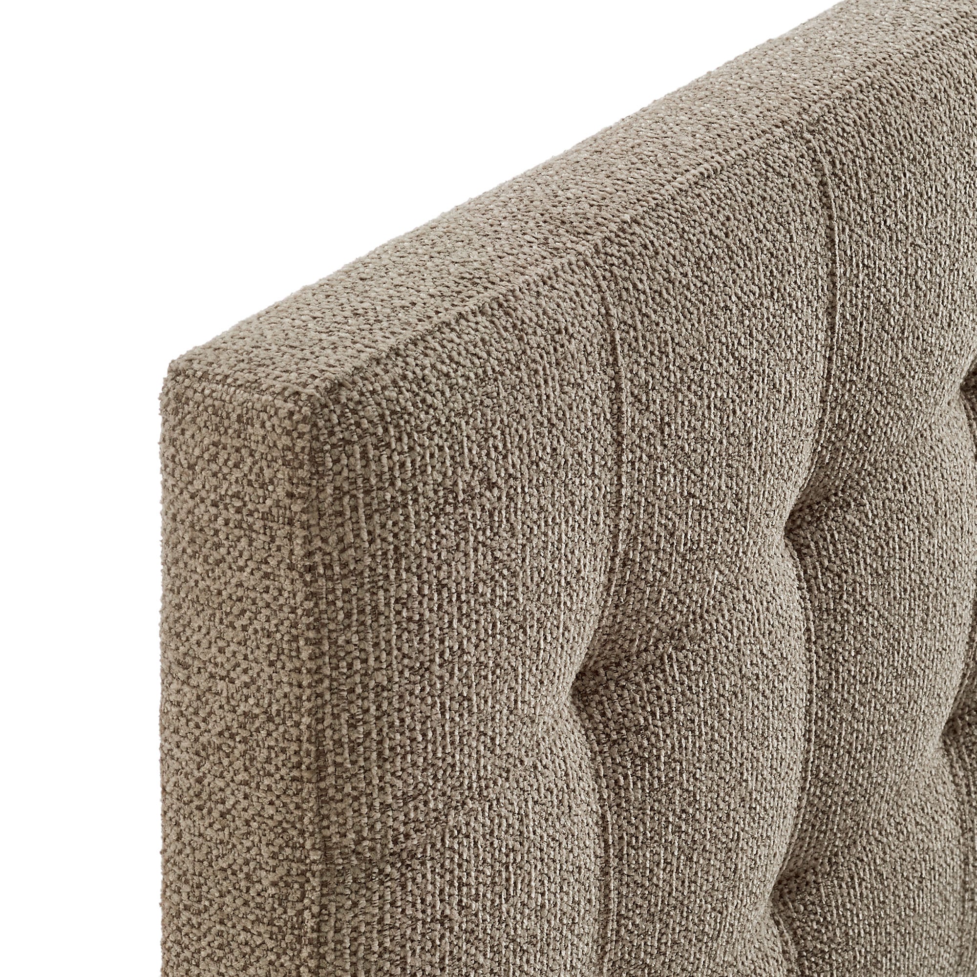 Lily Upholstered Full Size Headboard, Taupe