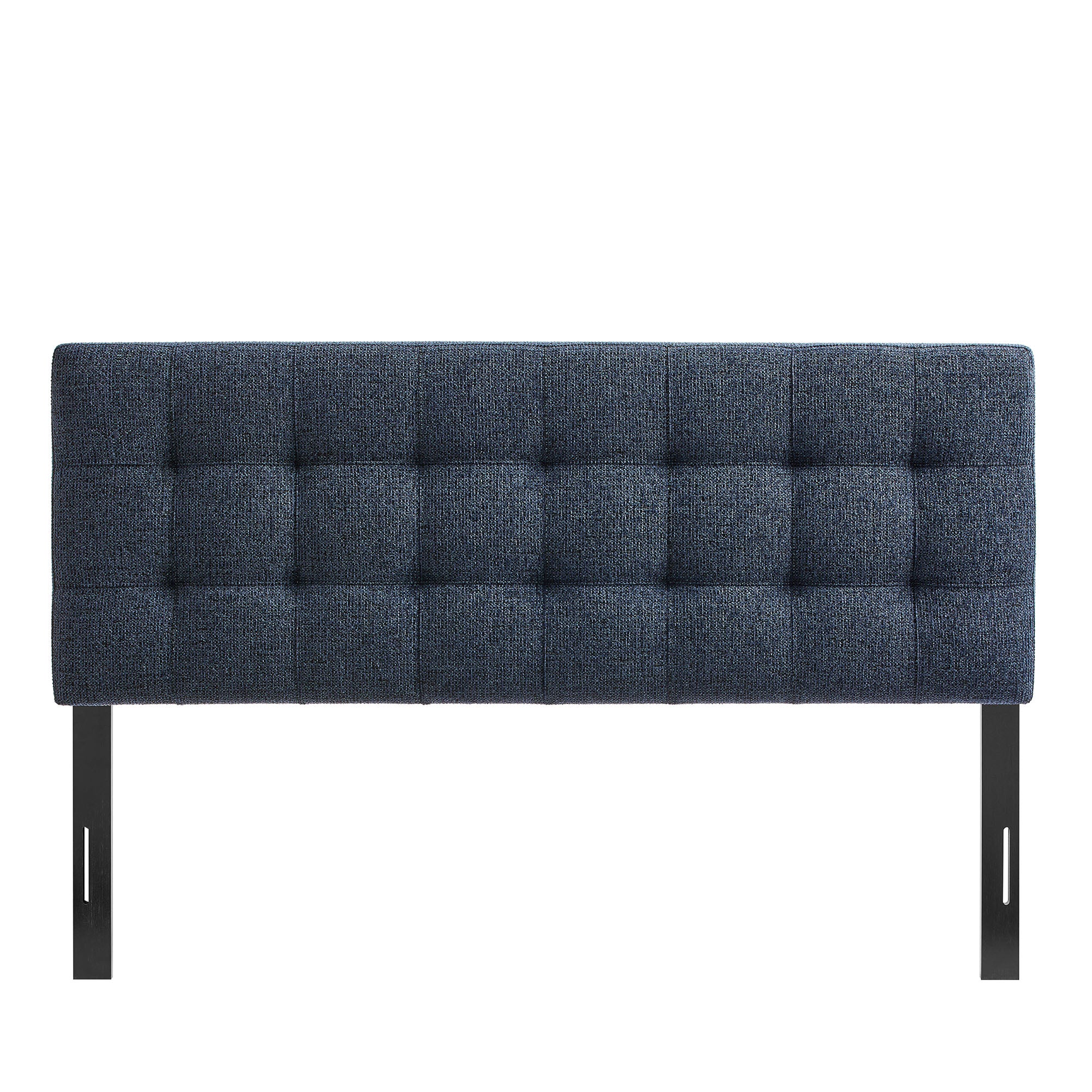 Lily Upholstered King Size Headboard, Navy Chenille