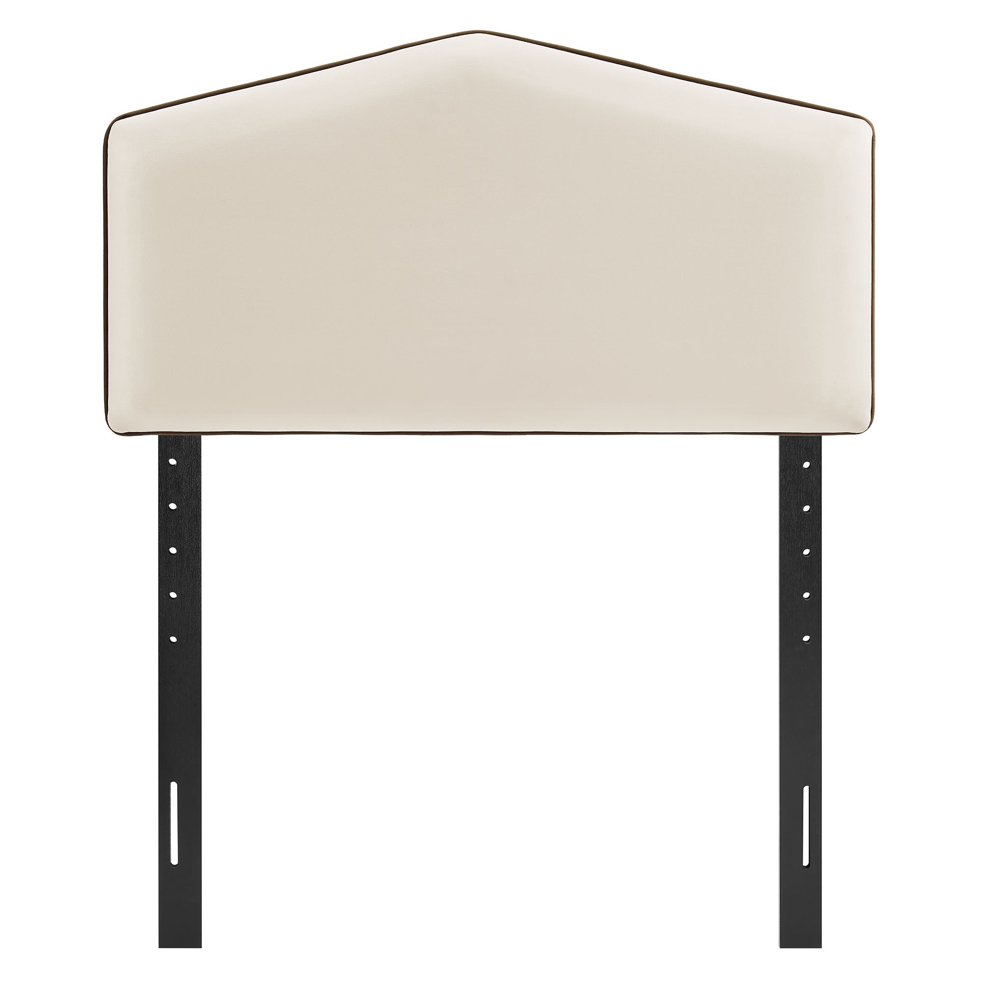 Cosette Performance Velvet Twin Size Headboard, Alabaster