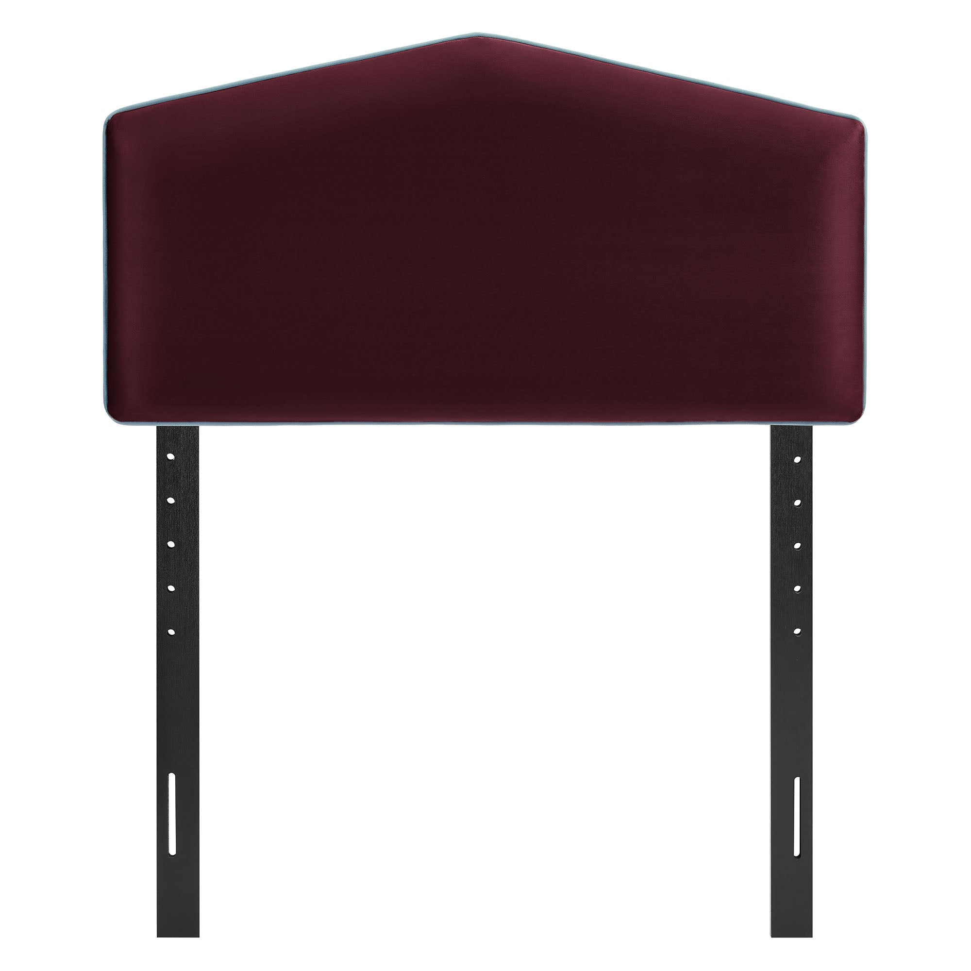 Cosette Performance Velvet Twin Size Headboard, Mulberry