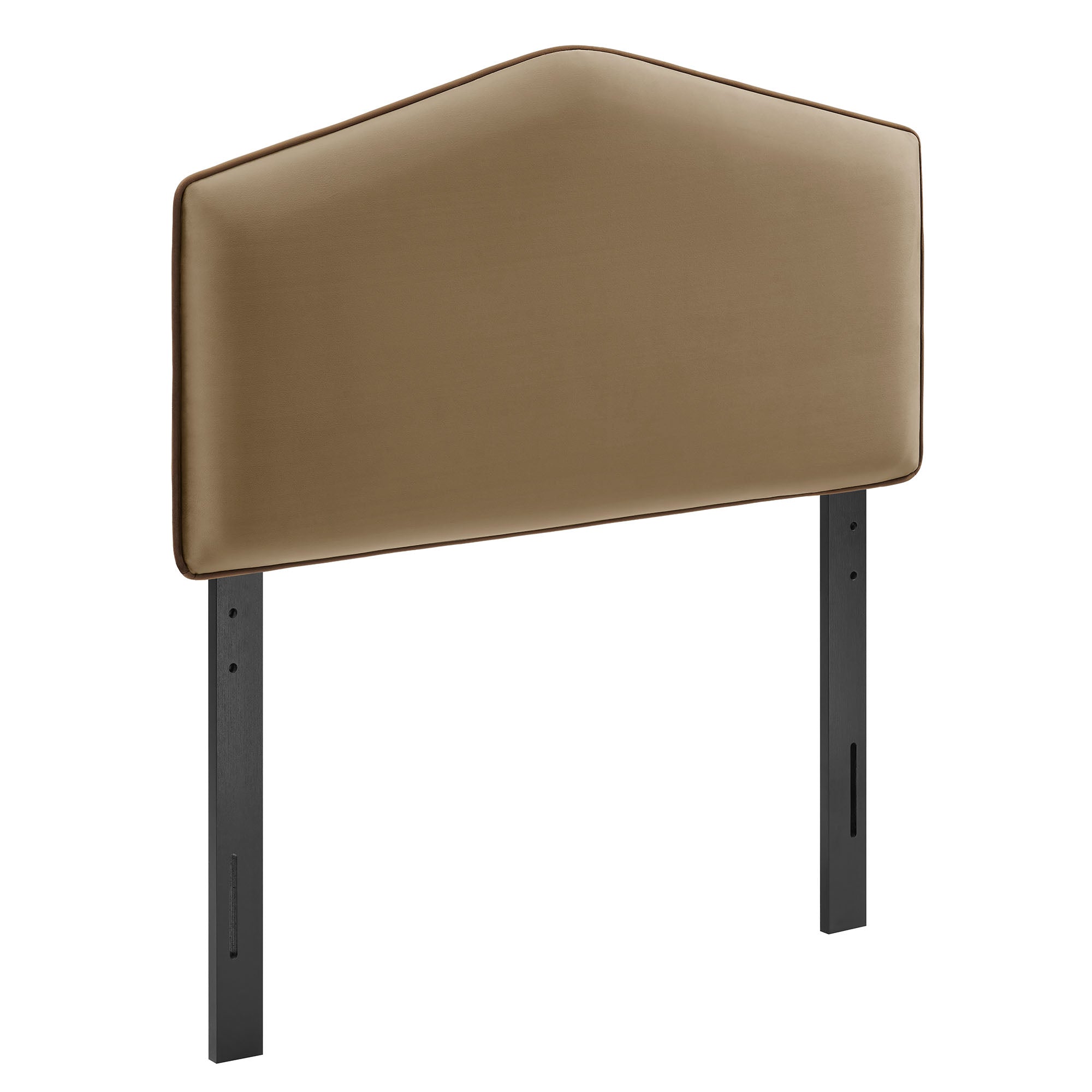 Cosette Performance Velvet Twin Size Headboard, Taupe