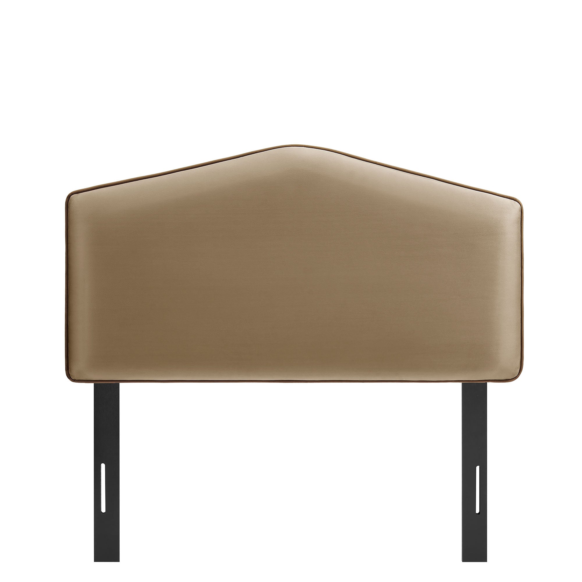 Cosette Performance Velvet Twin Size Headboard, Taupe