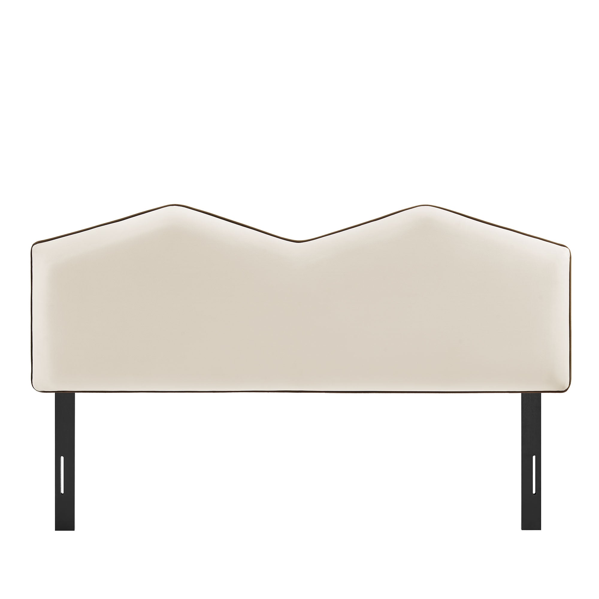 Cosette Performance Velvet Queen Size Headboard, Alabaster