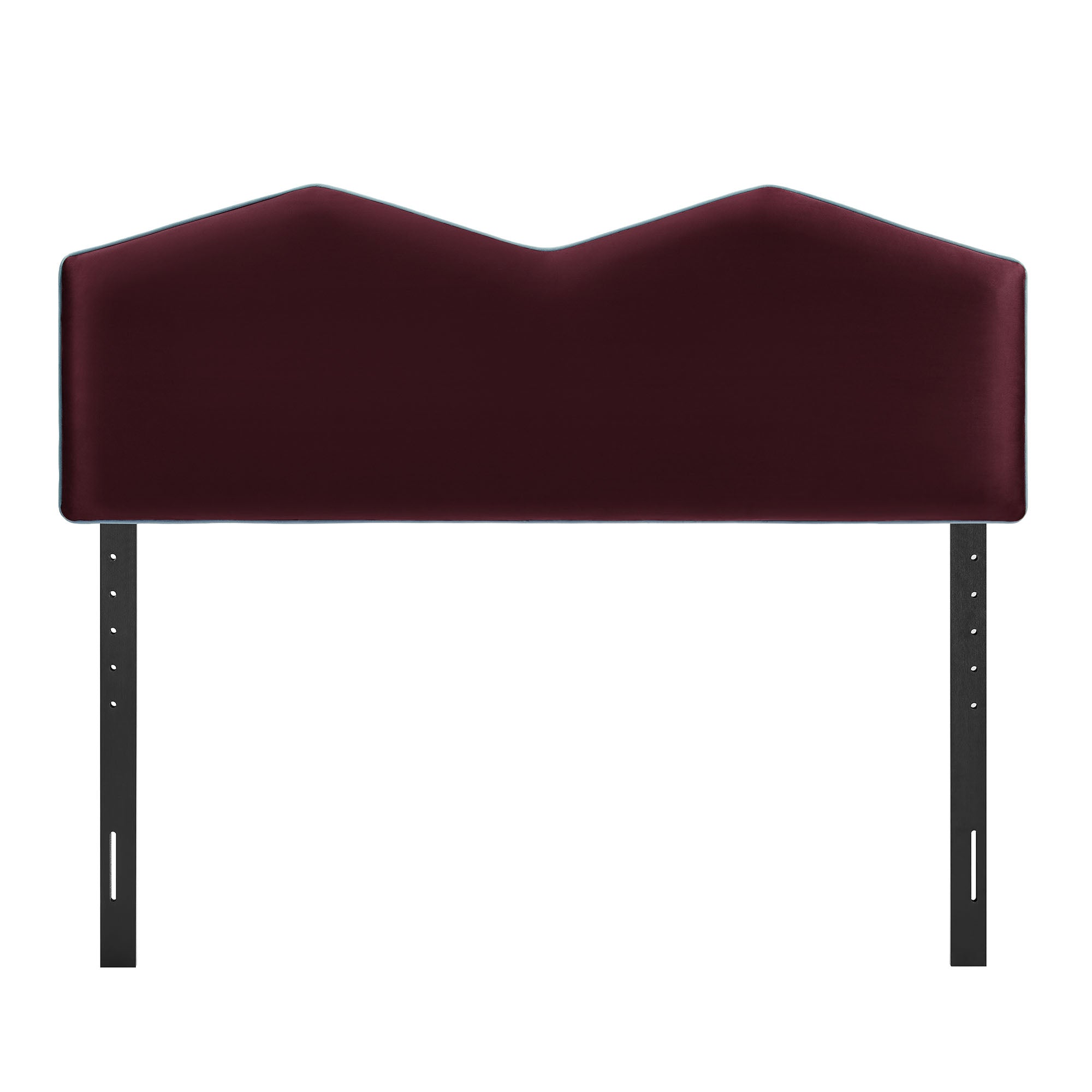Cosette Performance Velvet King Size Headboard, Mulberry