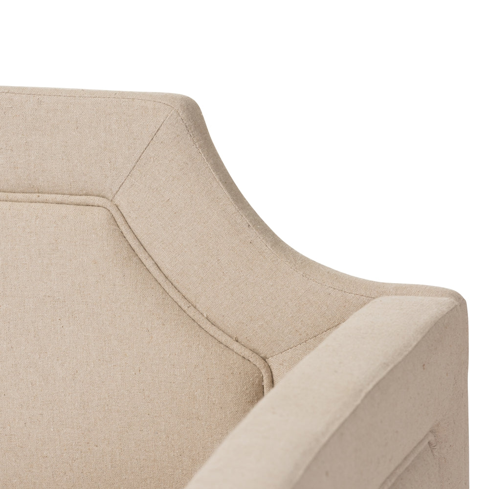 Parkson Twin Size Daybed Grey Fabric Curved with Trundle