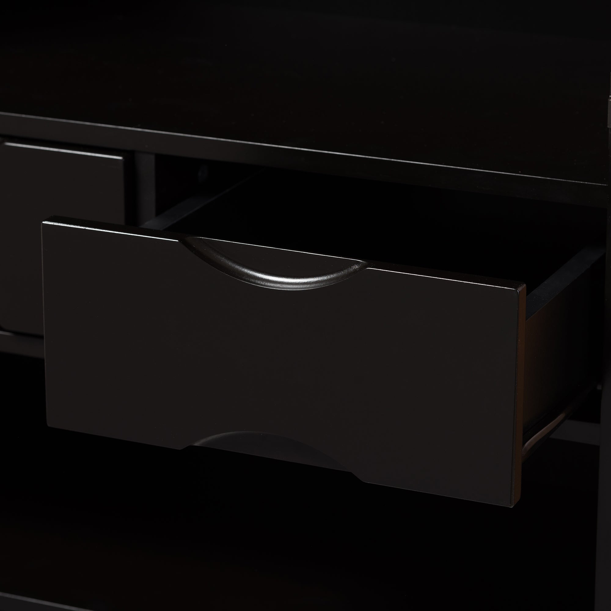 Marya Mid-Century Modern Dark Brown and Walnut Two-Tone Solid Rubberwood Mdf Veneered Wine Cabinet