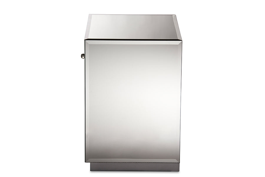 Rochadh Modern and Contemporary Hollywood our Style 1-drawer and 1-shelf End Table