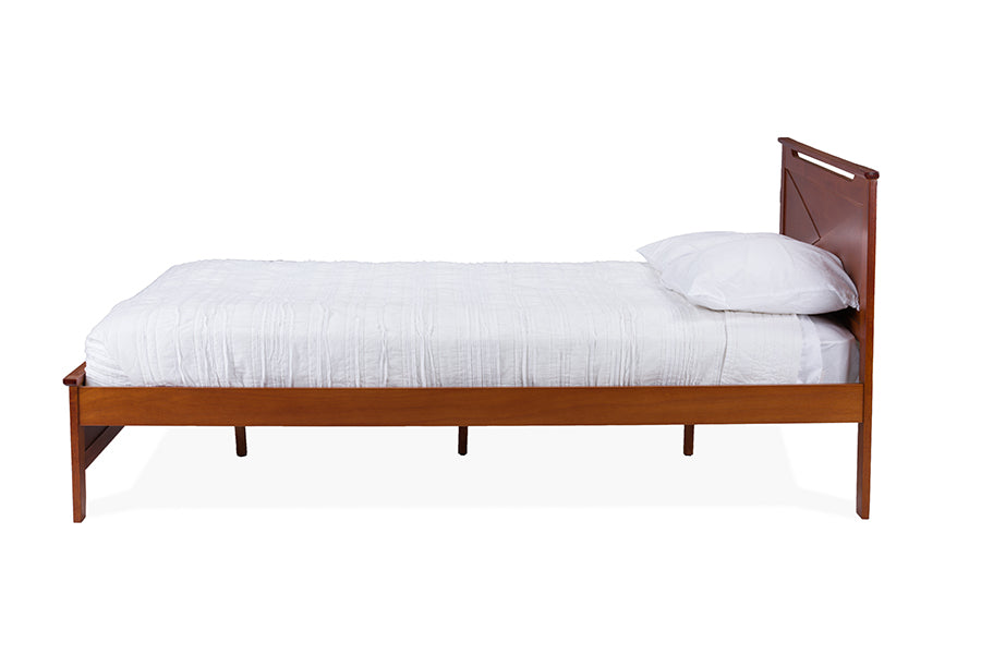 Demitasse Brown Wood Contemporary Twin-Size Bed