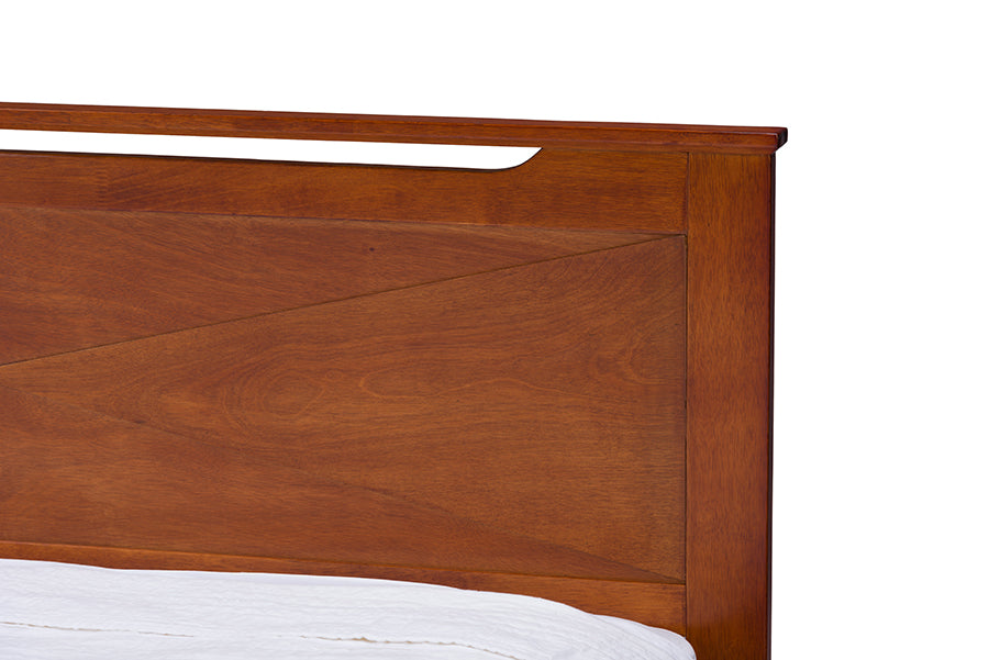 Demitasse Brown Wood Contemporary Twin-Size Bed