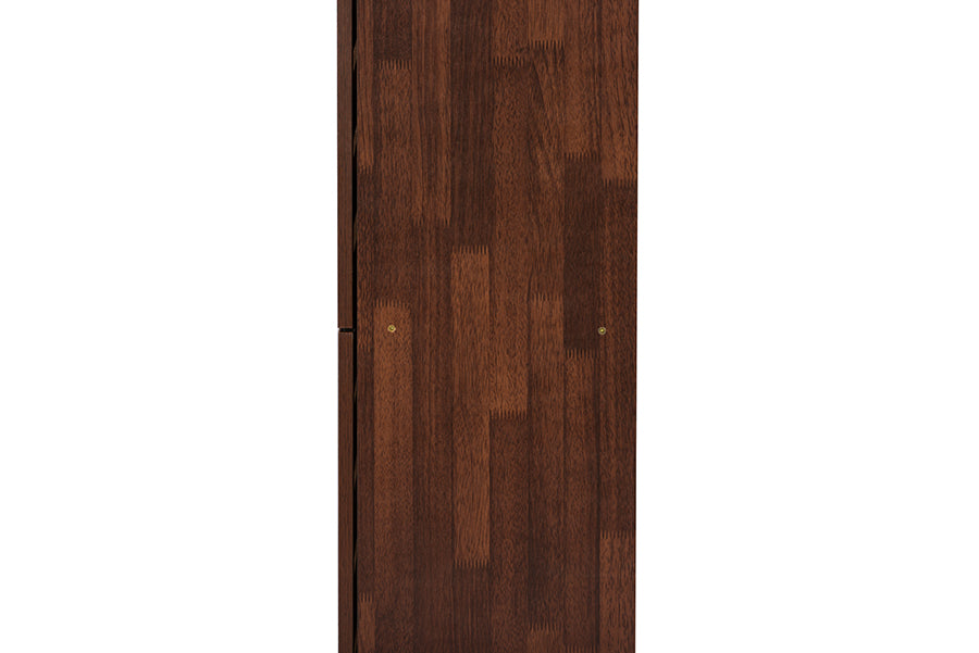Gisela Oak and White 2-tone Shoe Cabinet With 4 Door