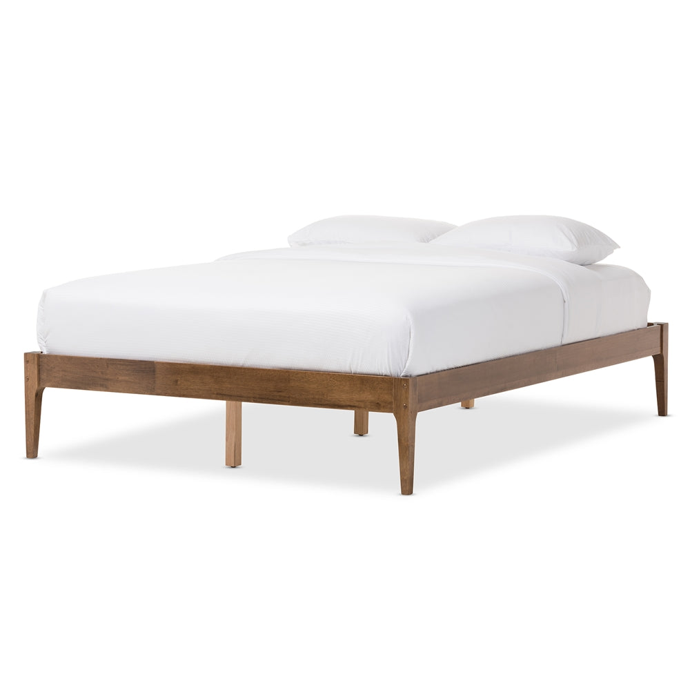 Bentley Cappuccino Finishing Solid Wood Queen Size Bed Frame