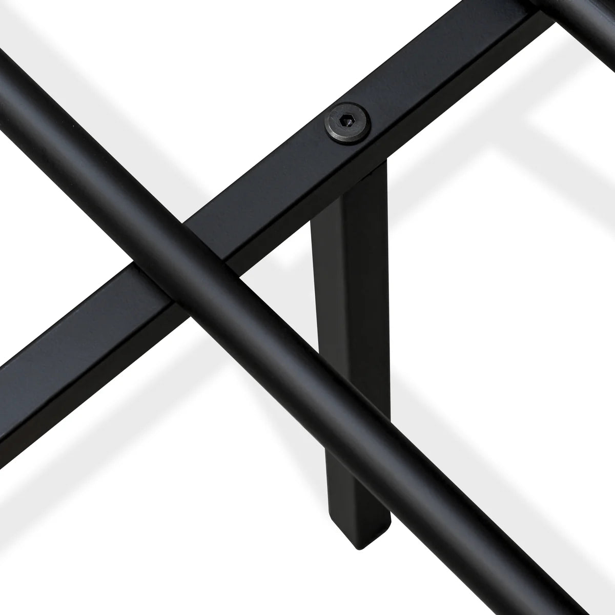 Quinten Tyler Collection Queen Black Powder Coated Platform Bed – Metal Frame with Storage Space