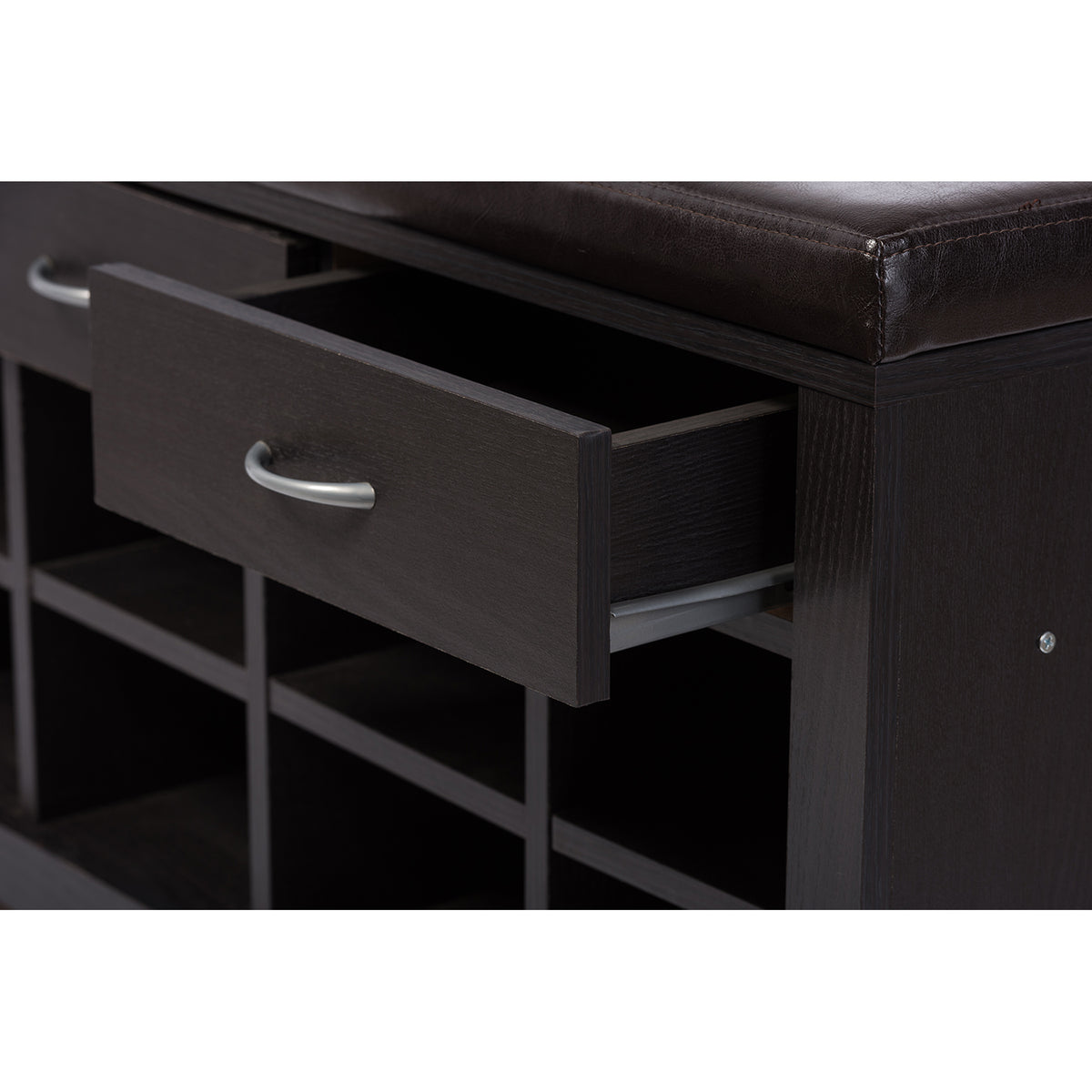 Espresso Entryway Bench