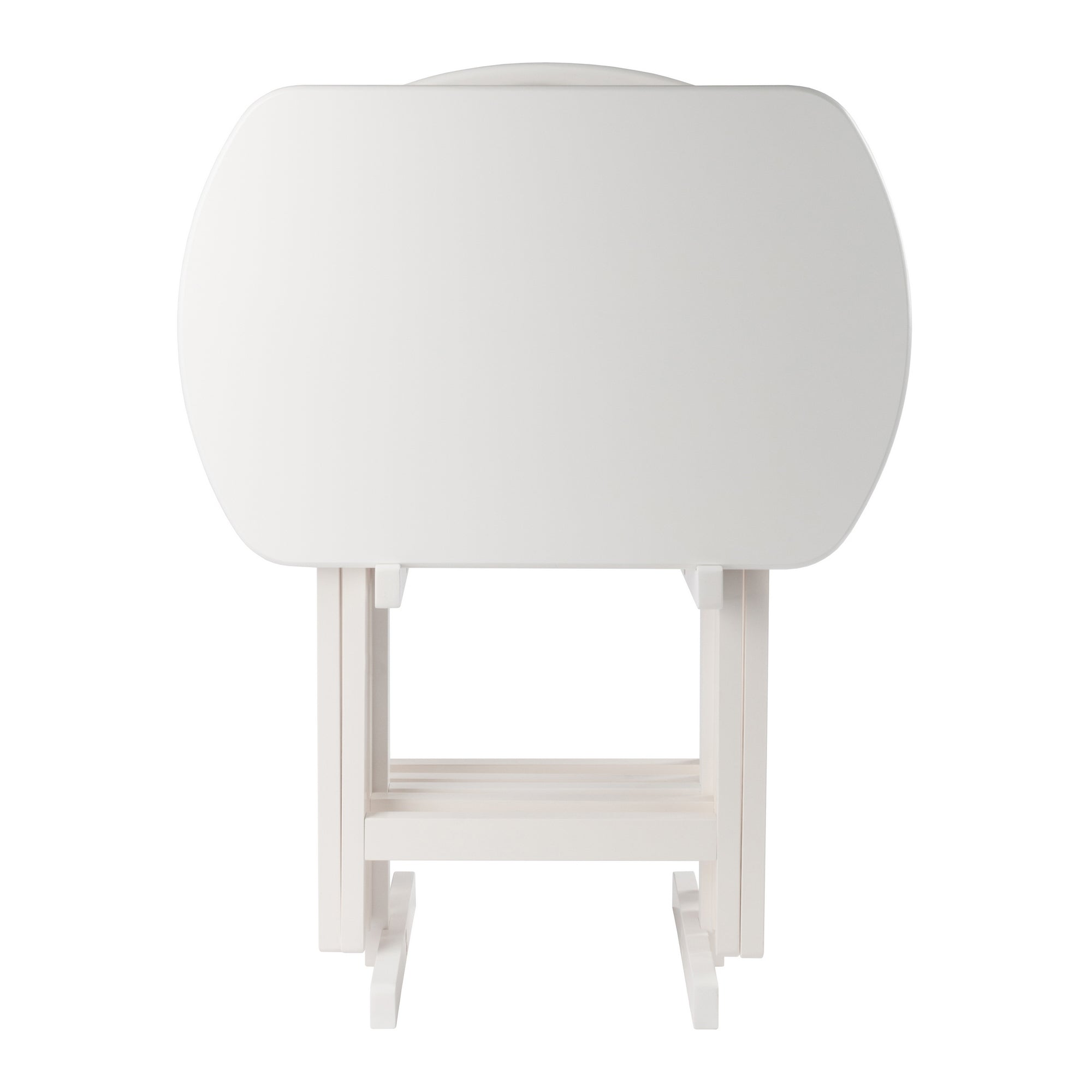 Corbett 5-Pc Oversized Snack Table Set, White