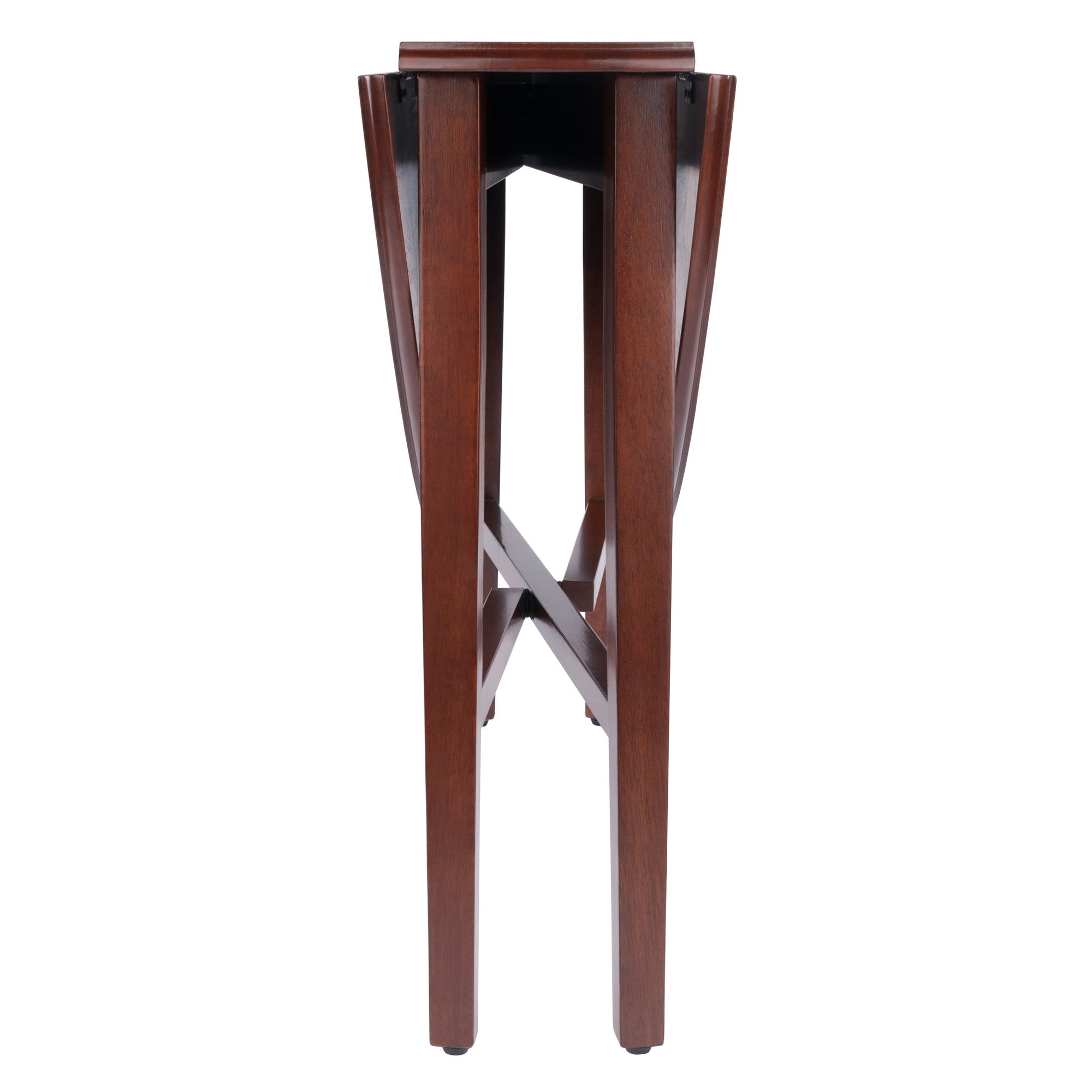 Hannah Double Drop Leaf Round Dining Table, Walnut