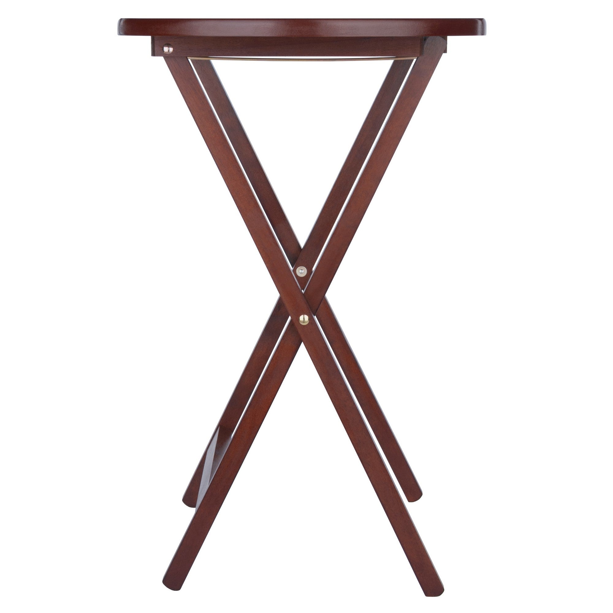 Corbett 5-Pc Oversized Snack Table Set, Walnut