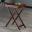 Devon Butler TV Table with Serving Tray, Walnut