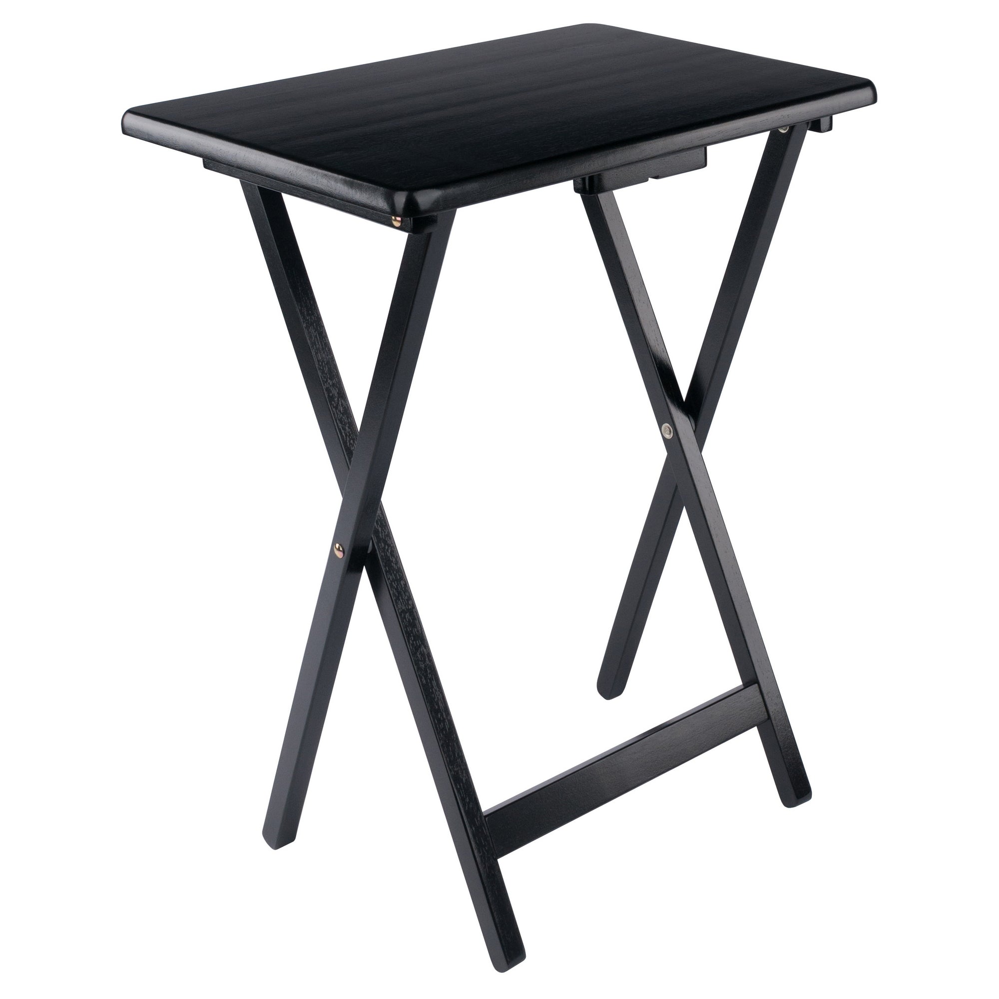 Alex 2-Pc Snack Tables, Black