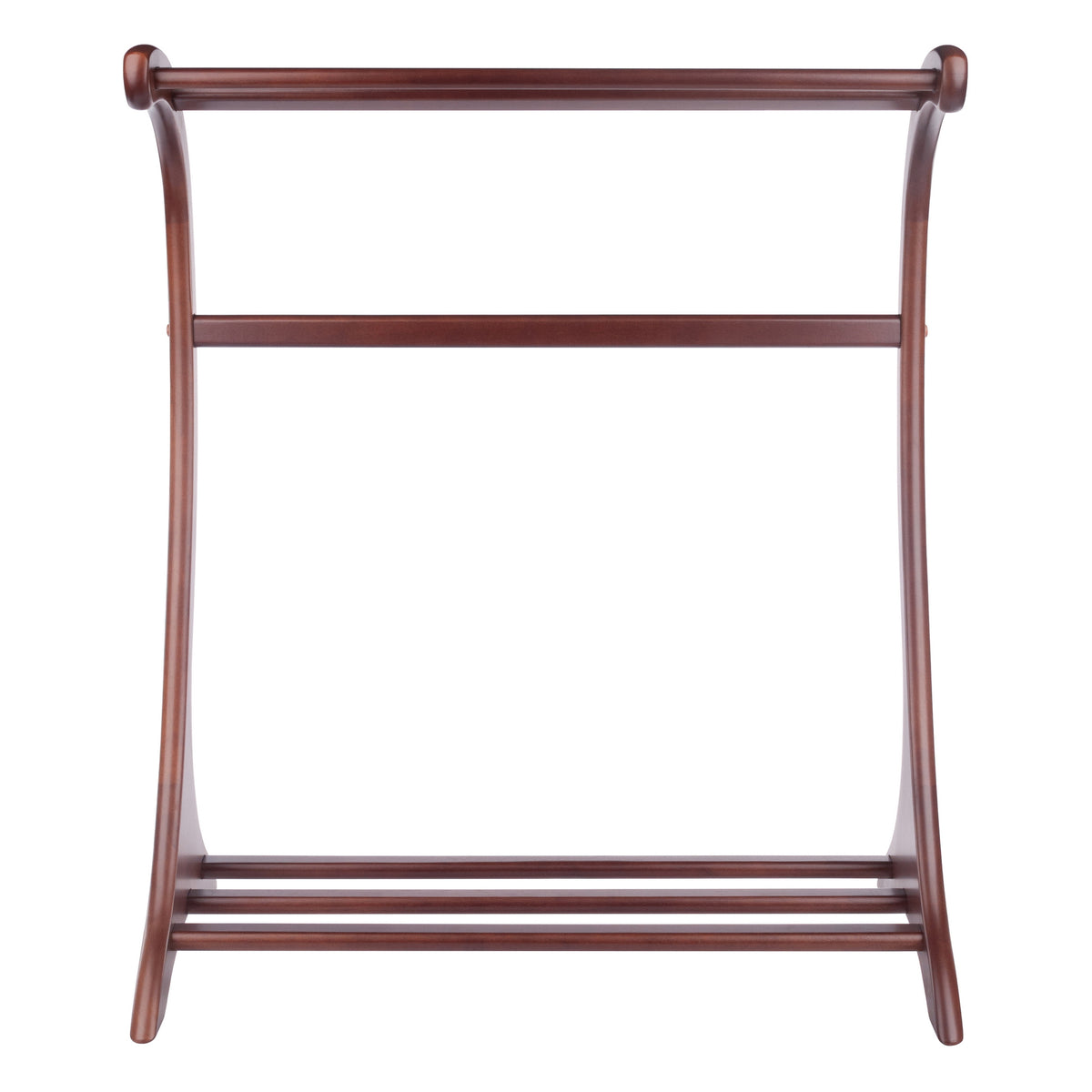 Bella Blanket Rack, Walnut Finish