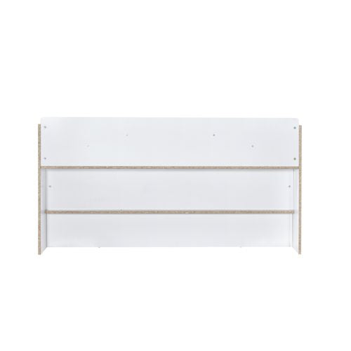 Tahoe Perse Queen Bed in White – Sleek Storage Bed for Modern Bedrooms
