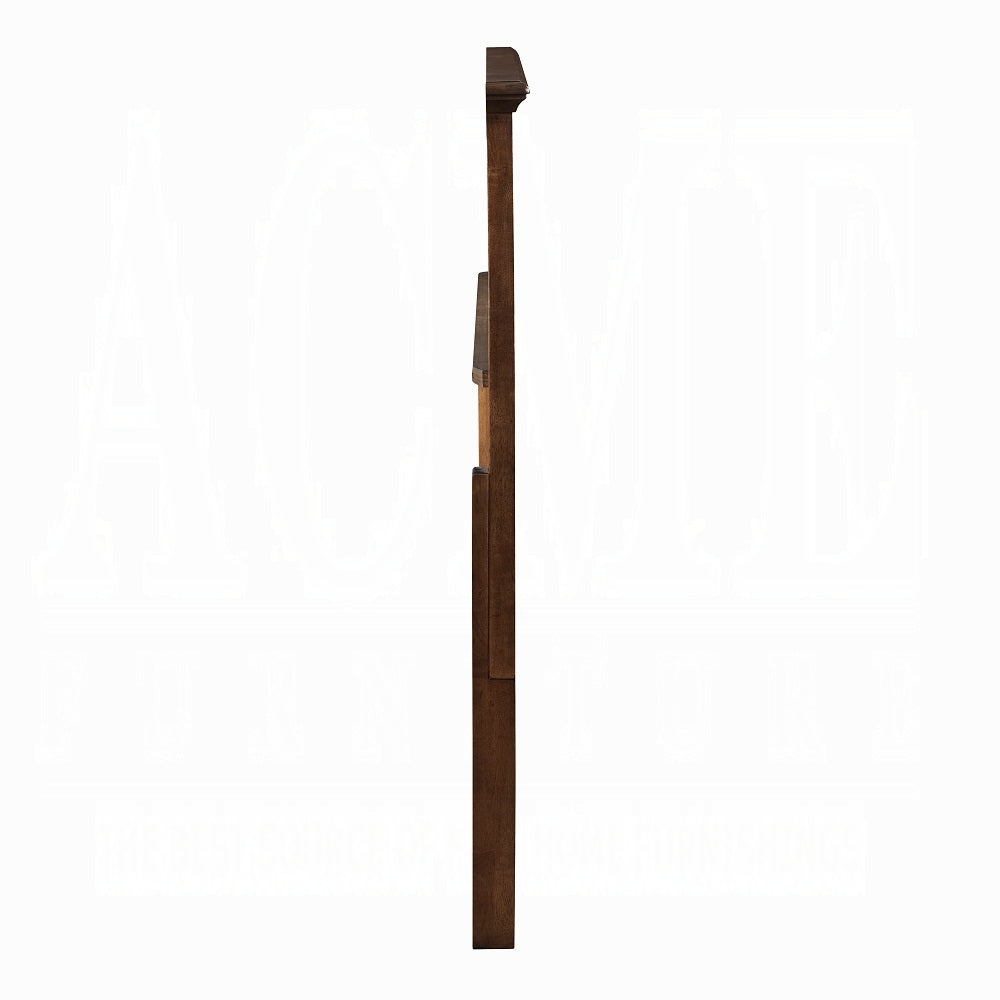 Sidu Franklin Queen Bedroom Set Brushed Walnut – 4pc Wood Bed, Dresser & Mirror