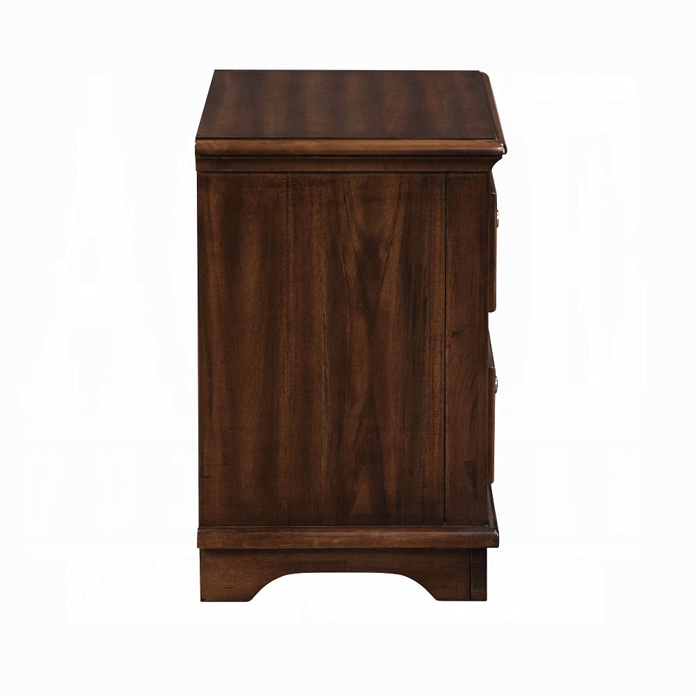 Sidu Franklin Queen Bedroom Set Brushed Walnut – 4pc Wood Bed, Dresser & Mirror