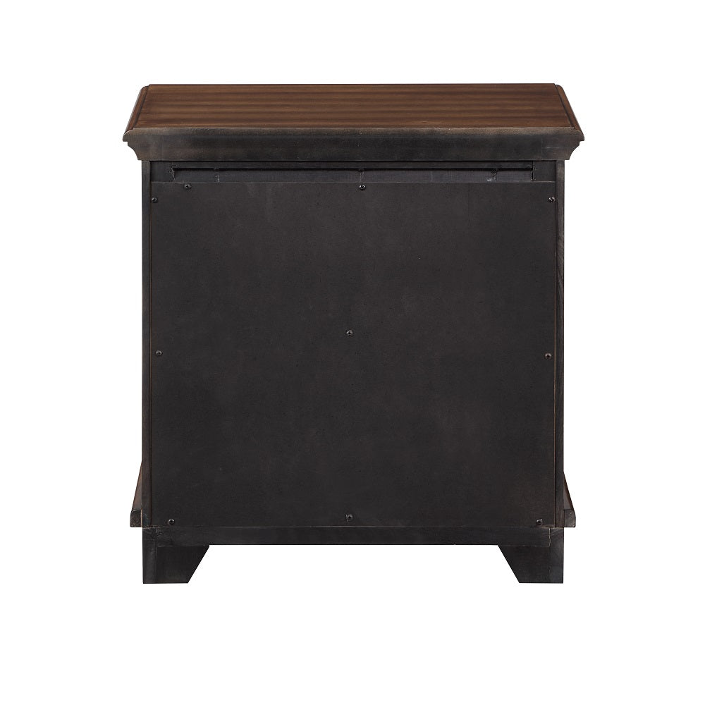 Everett Franklin Full Brushed Walnut Wood 4-Piece Bedroom Set – Classic Style Complete Furniture Collection