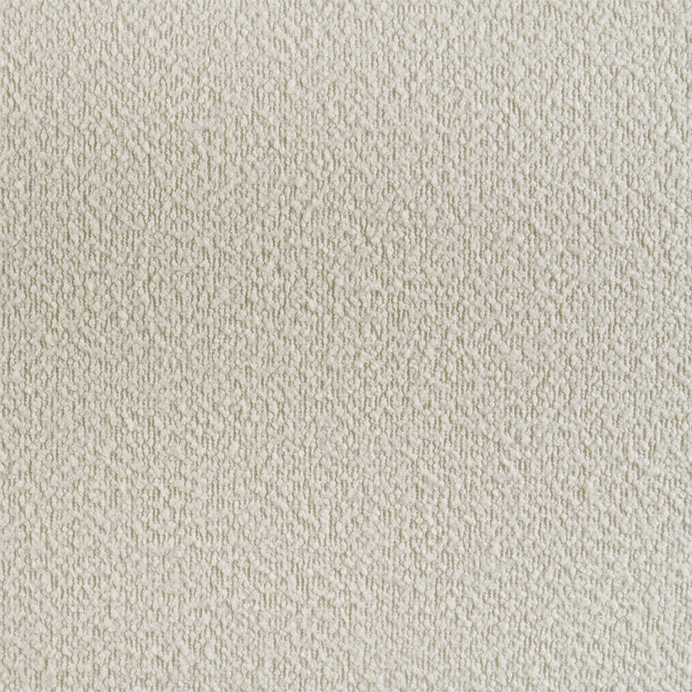 Tarian Eastern King Bed w/Storage & LED, White Boucle & Pearl White Finish