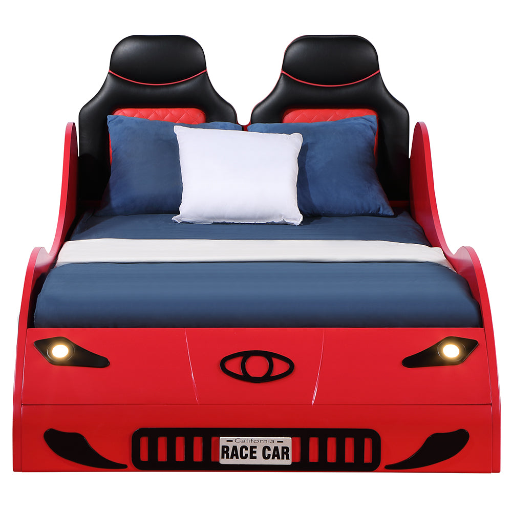 Colen Car Bed (Twin), Red Finish