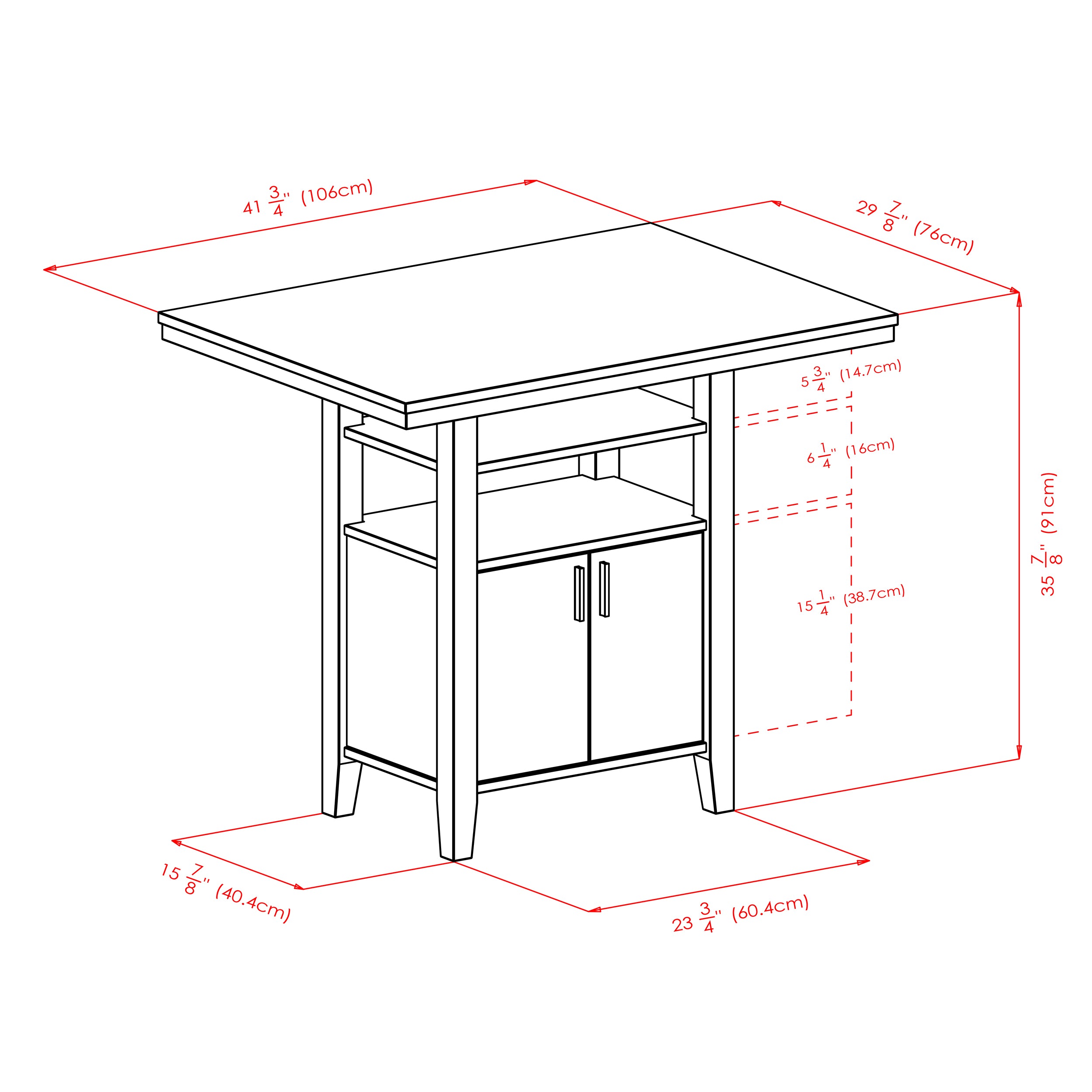 Albany 3-Pc High Table with Ladder-back Counter Stools, Walnut