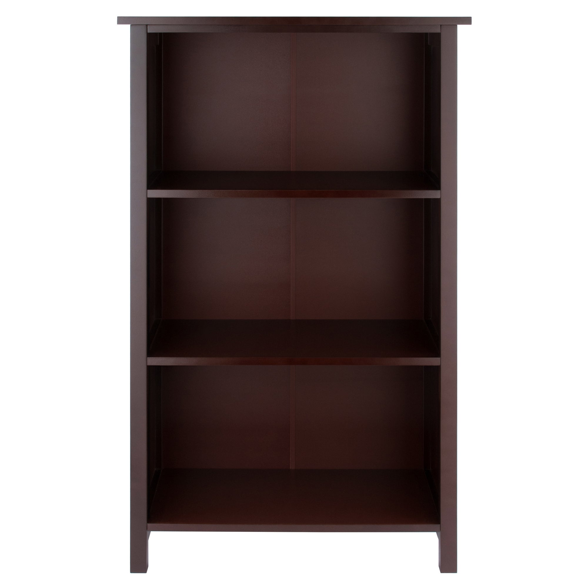 Milan 3-Section Bookshelf, Walnut