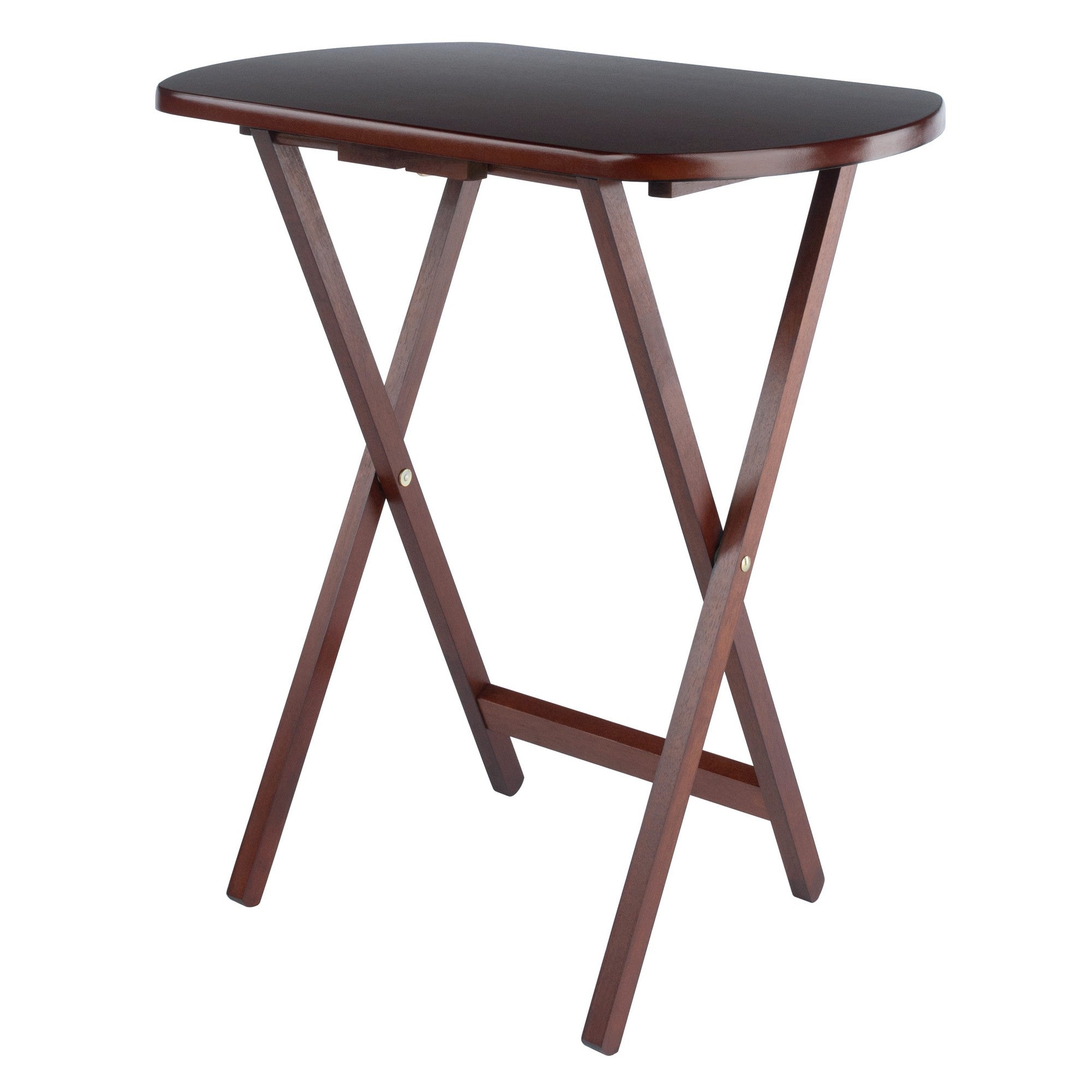 Corbett 5-Pc Oversized Snack Table Set, Walnut