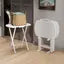 Corbett 5-Pc Oversized Snack Table Set, White