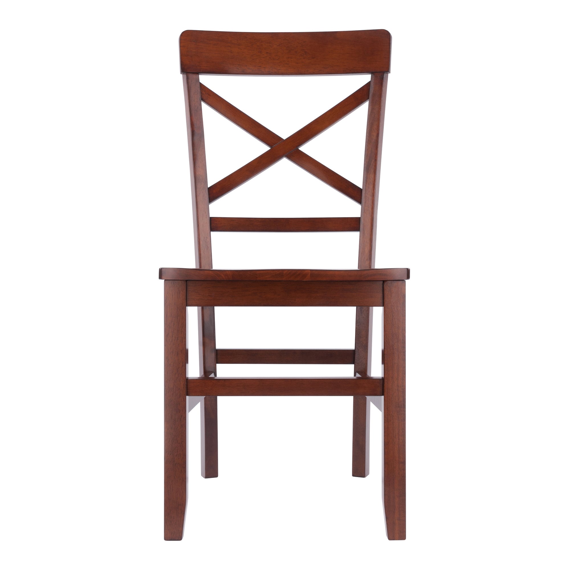 Xenia 2-Pc Set X-Back Chairs, Walnut