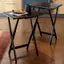 Alex 2-Pc Snack Tables, Black