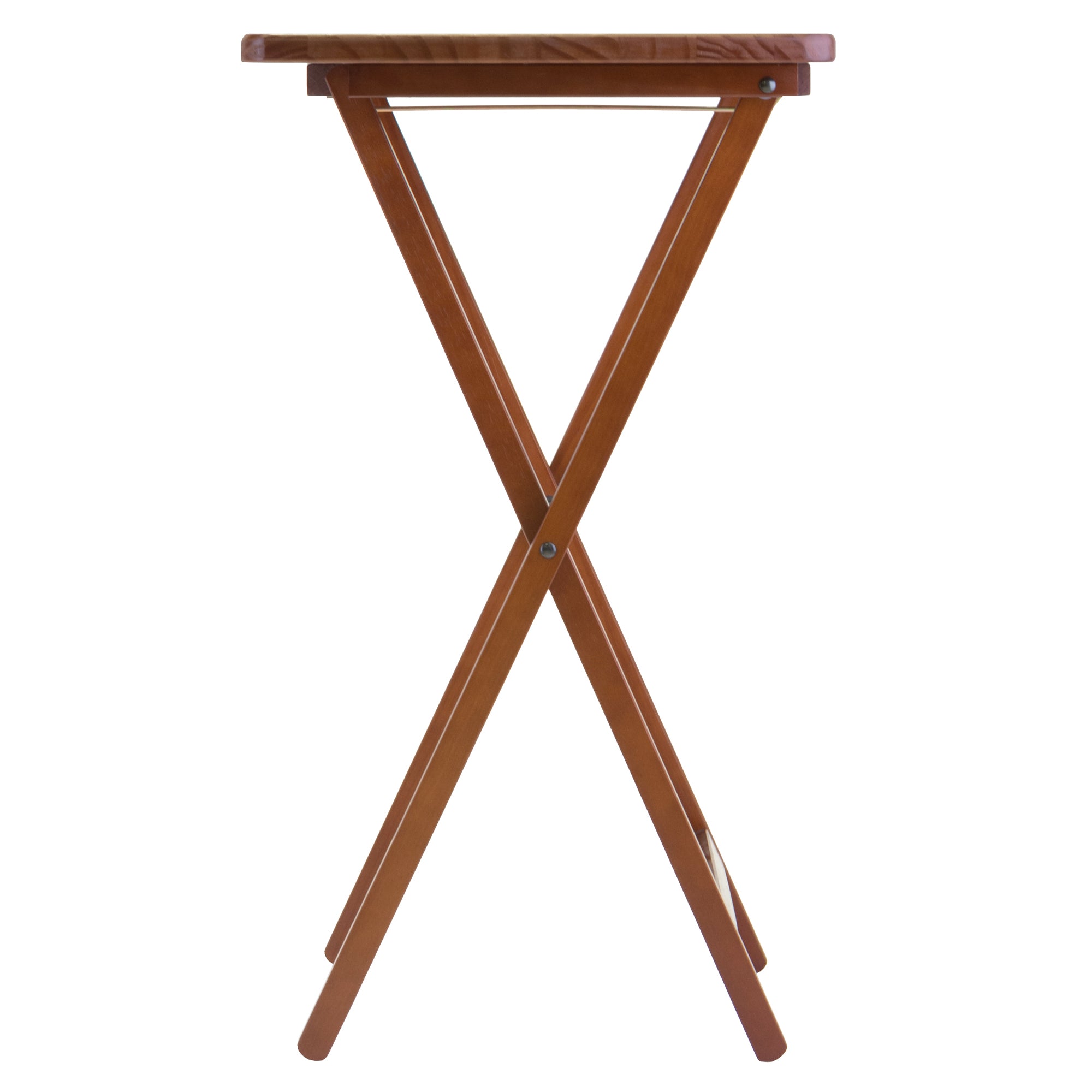 Alex 5-Pc Snack Table Set, Walnut