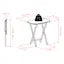 Corbett 5-Pc Oversized Snack Table Set, White