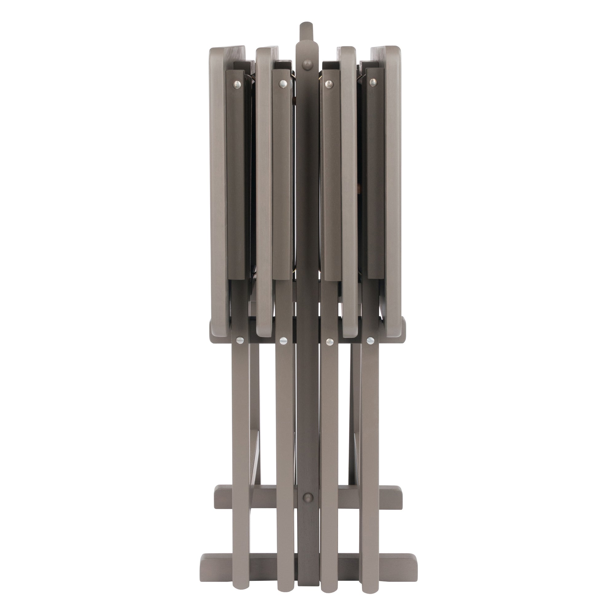 Alex 5-Pc Snack Table Set, Oyster Gray